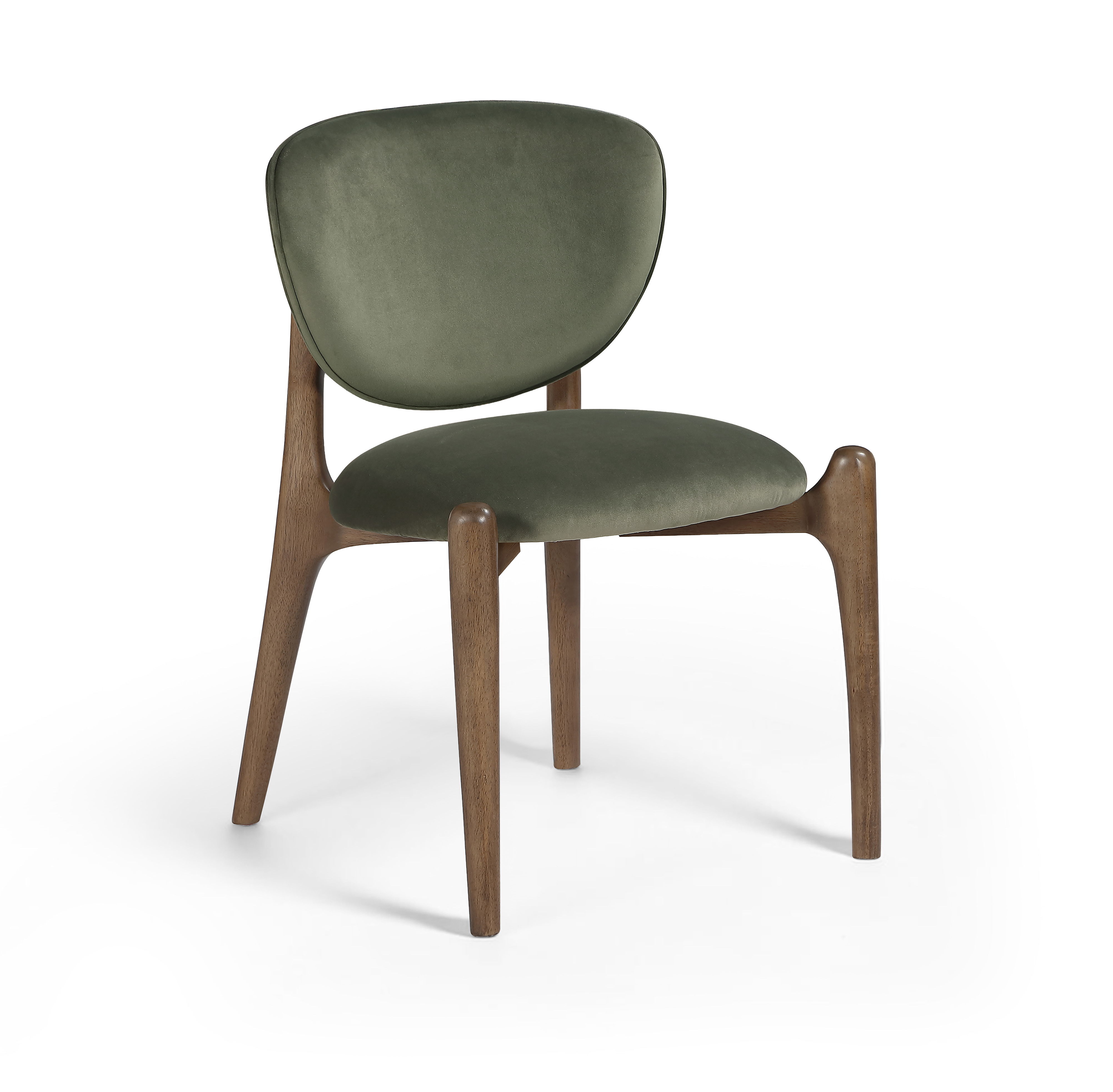 Velora - Upholstered Dining Chair (Set of 2) - Green / Brown