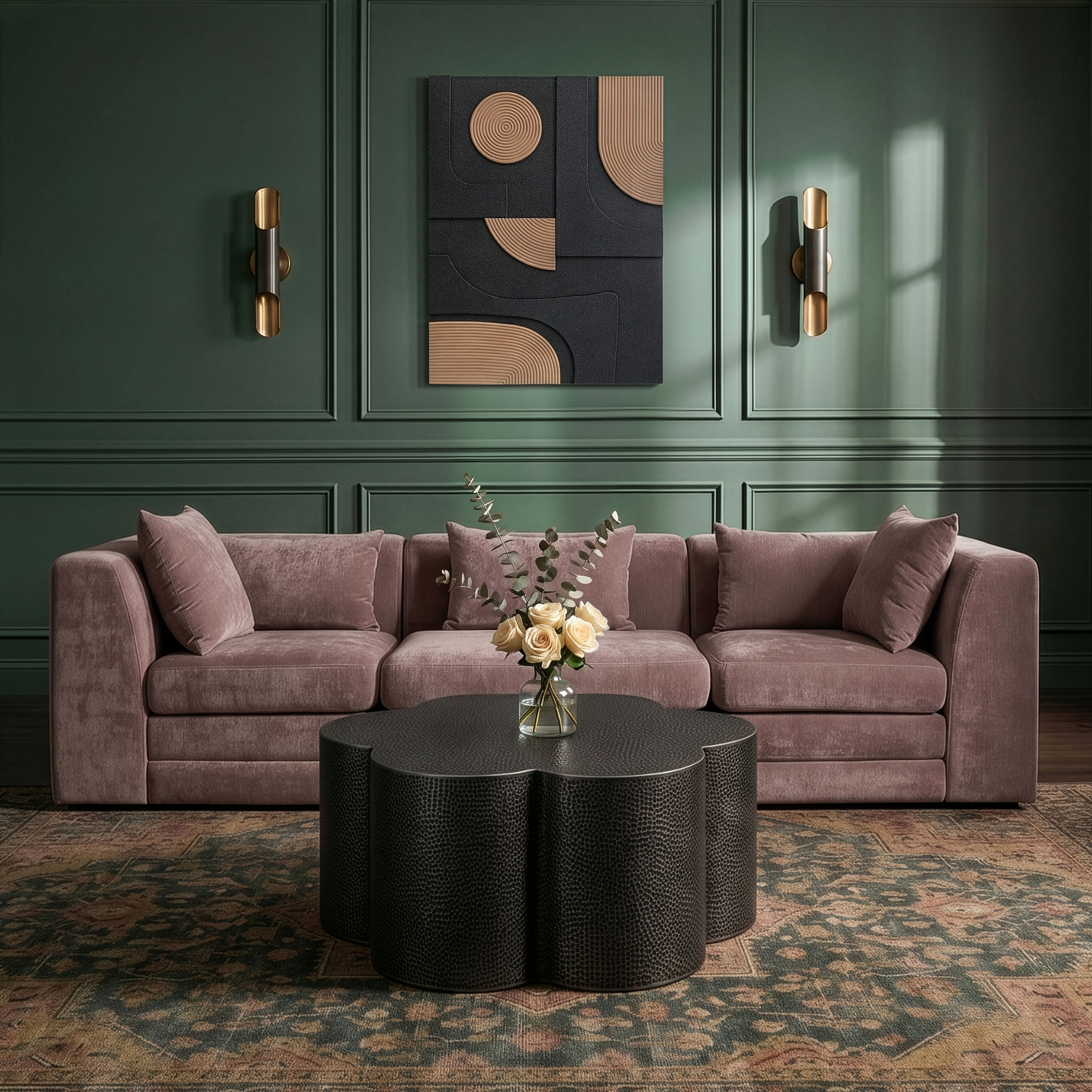 Lotus - Iron Coffee Table - Black