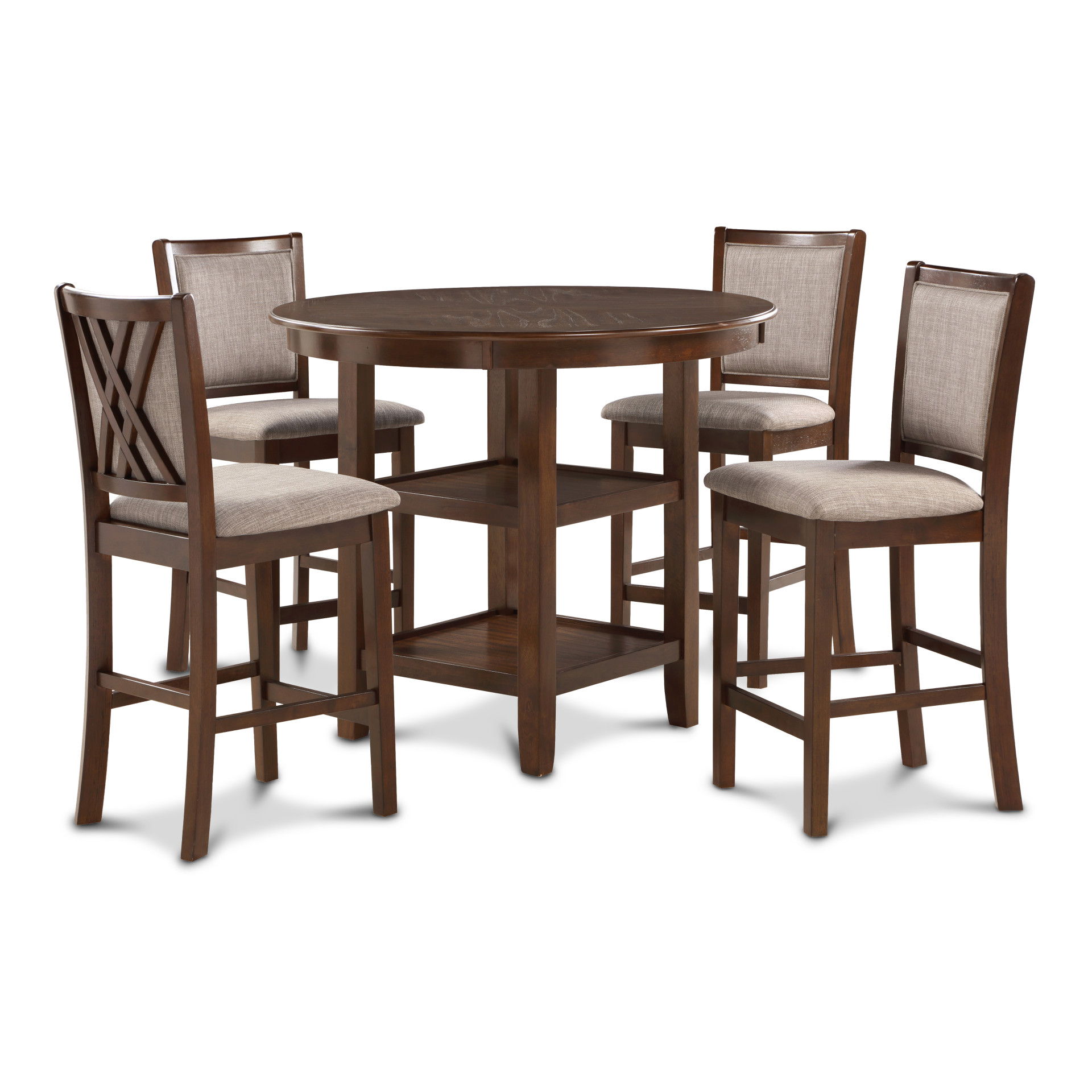 Amy - 5 Piece Counter Dining Set - Cherry