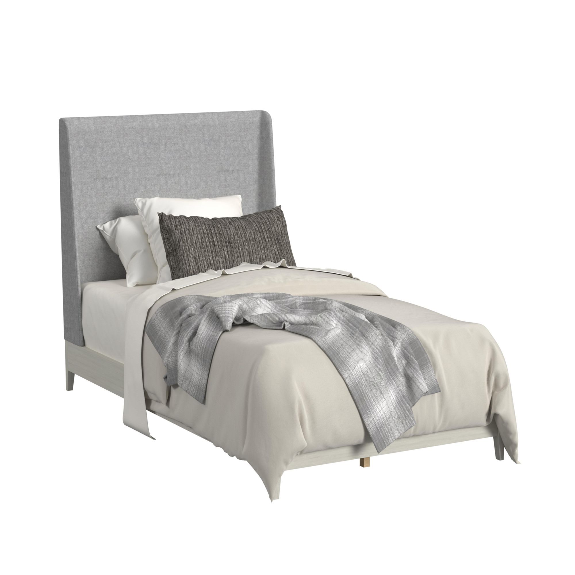 Westland - Twin Upholstery 3 Piece Bedroom Set - Almond