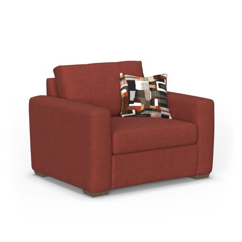 Collins - Fabric Chair, red