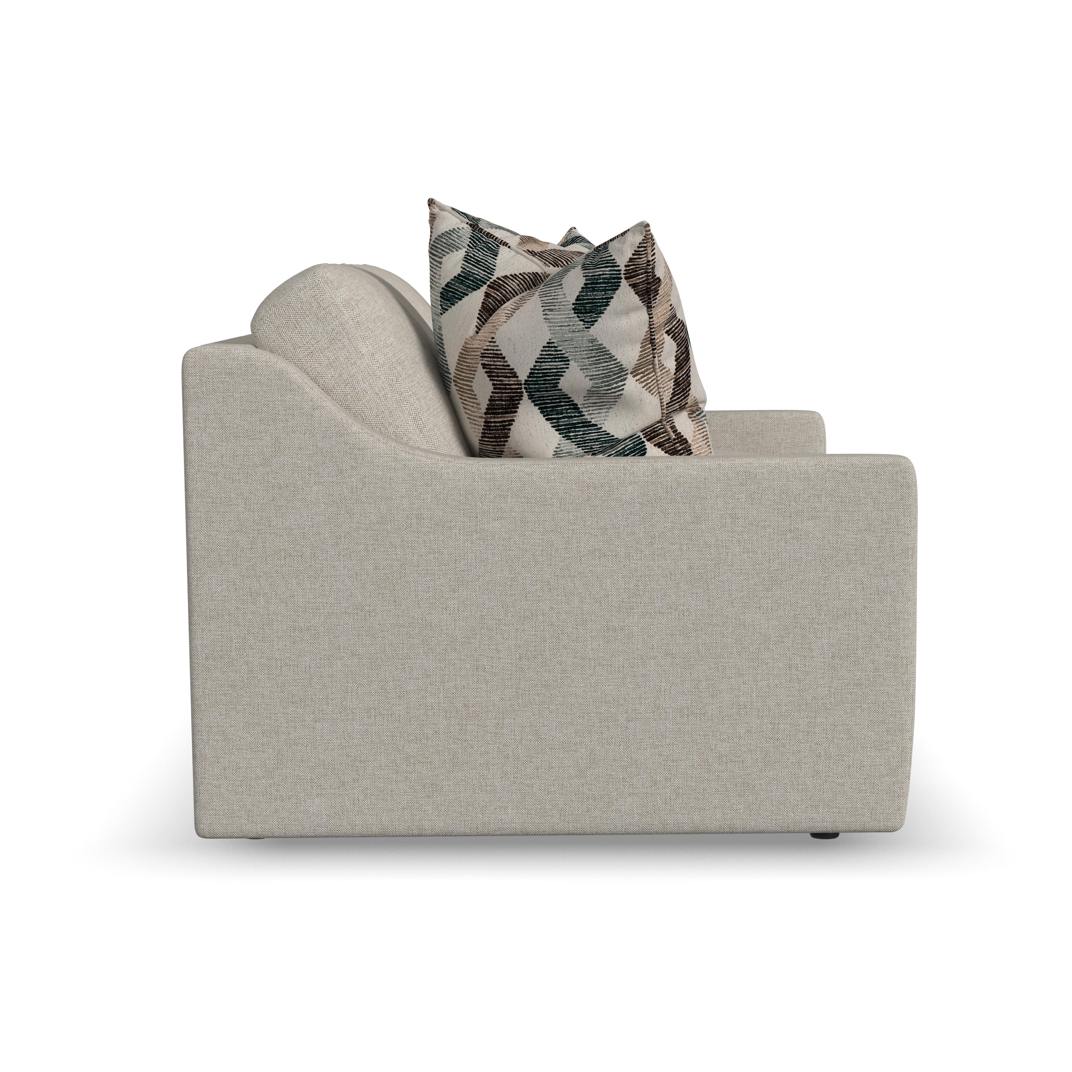 Sky - Fabric Upholstered Loveseat, light gray, view 7