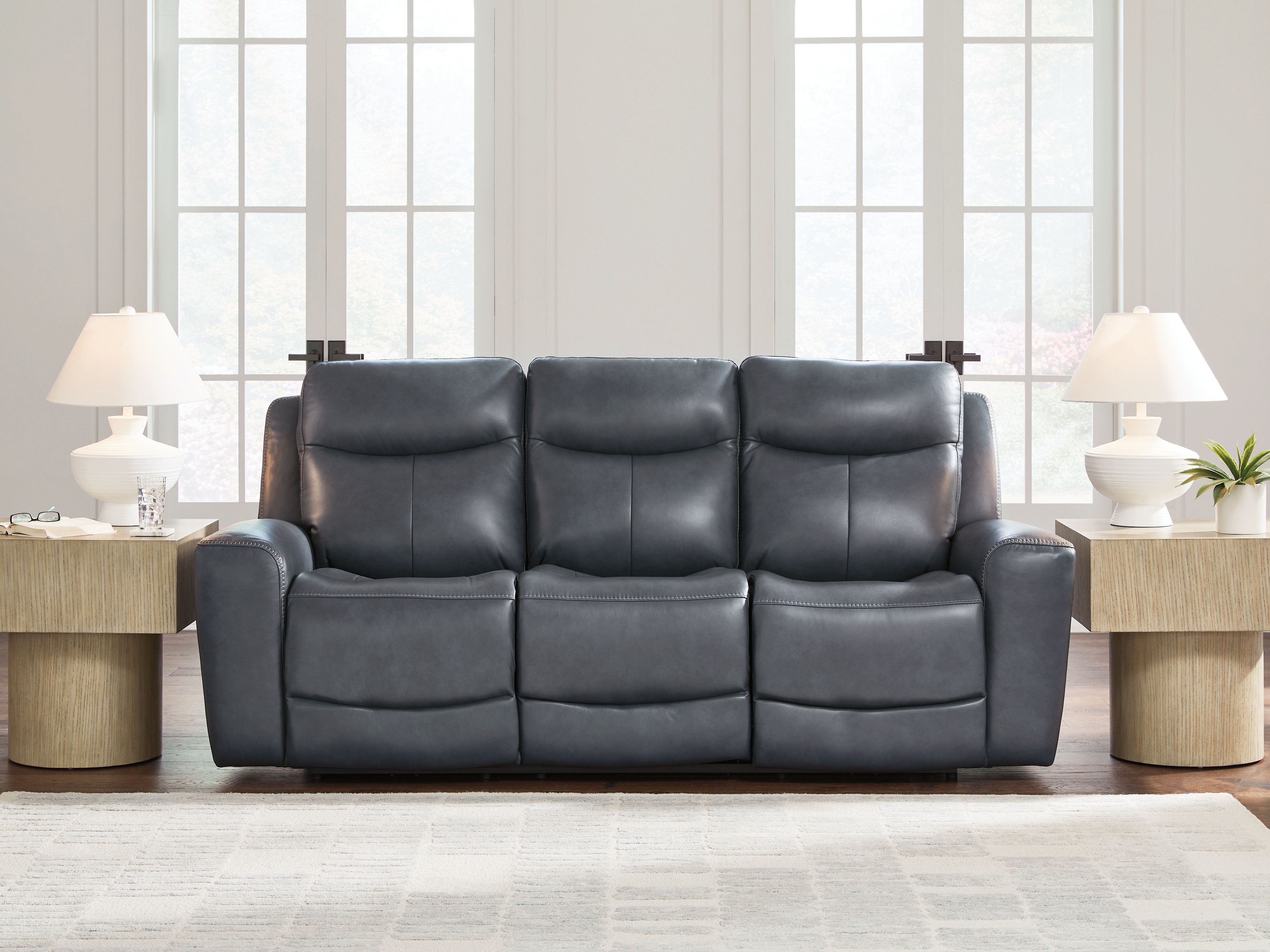 Bexhurst - Power Reclining Sofa With Adjustable Headrest - Admiral