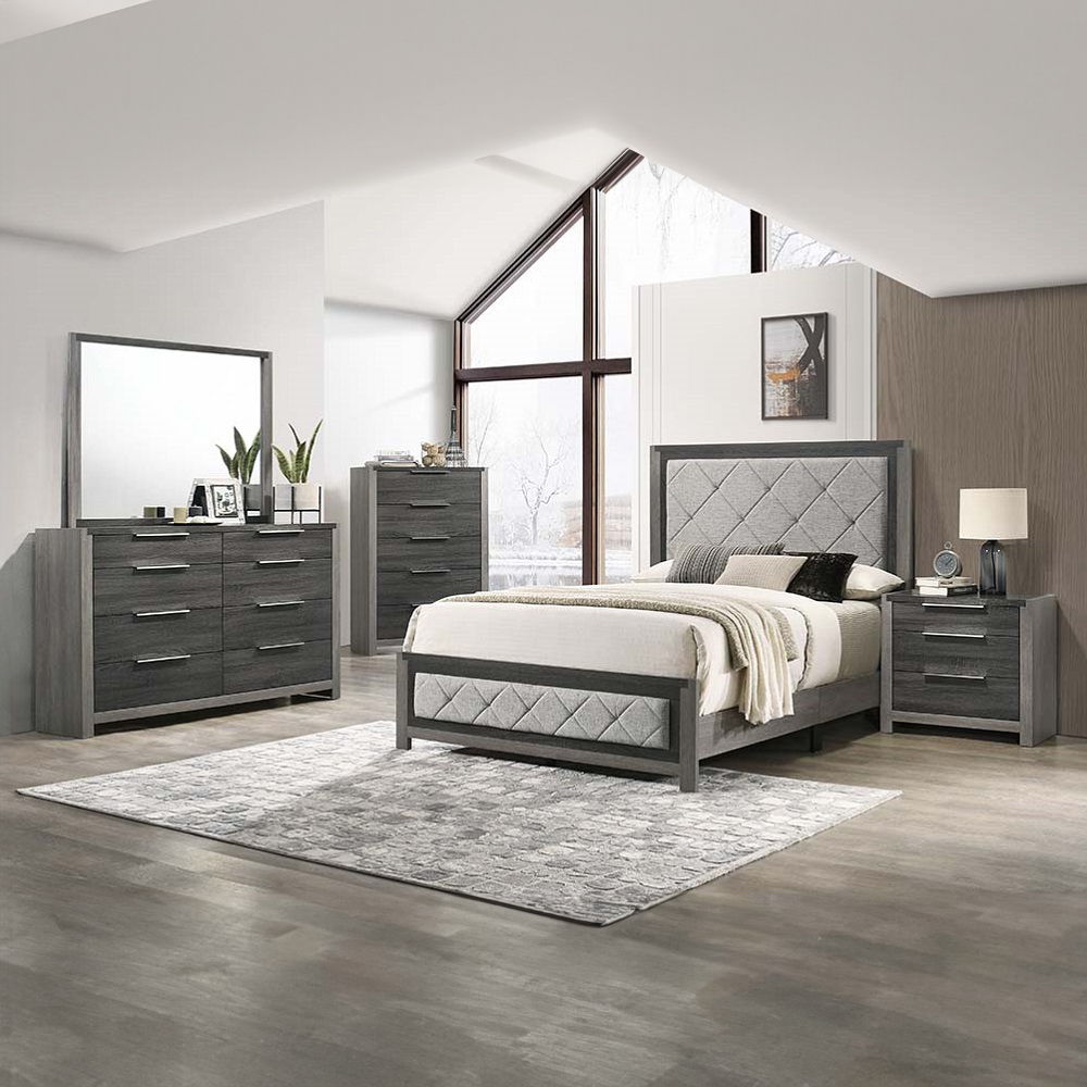 Jehoram - Nightstand - Gray, dark gray