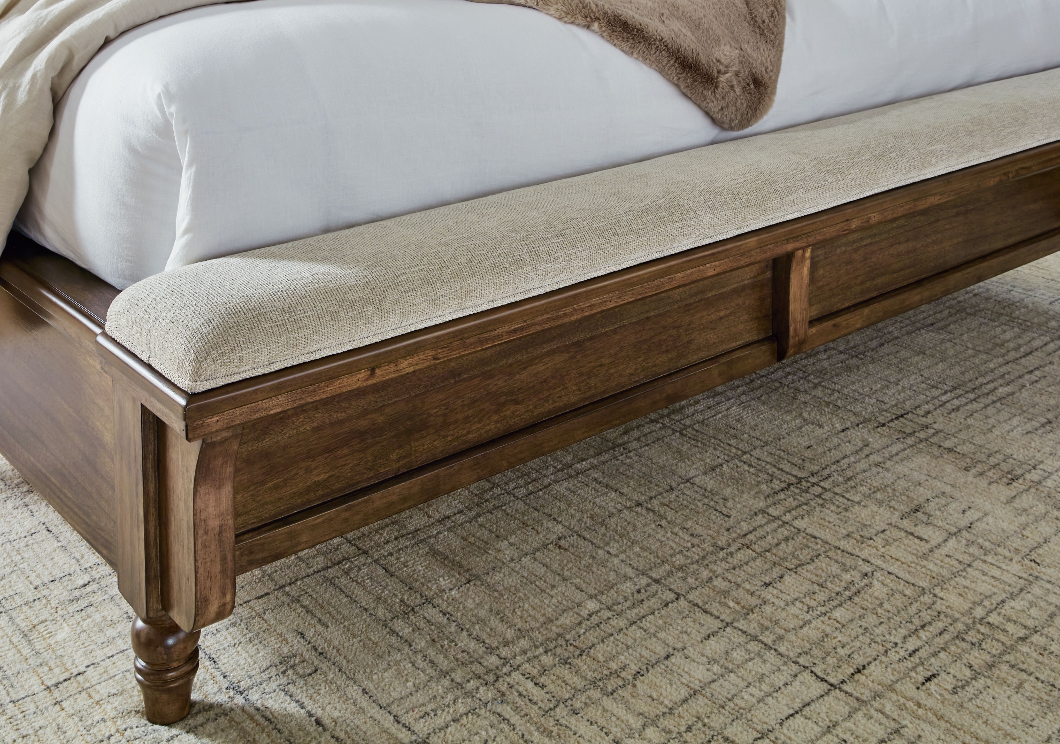 Sturlayne - Queen Upholstered Panel Bed - Brown