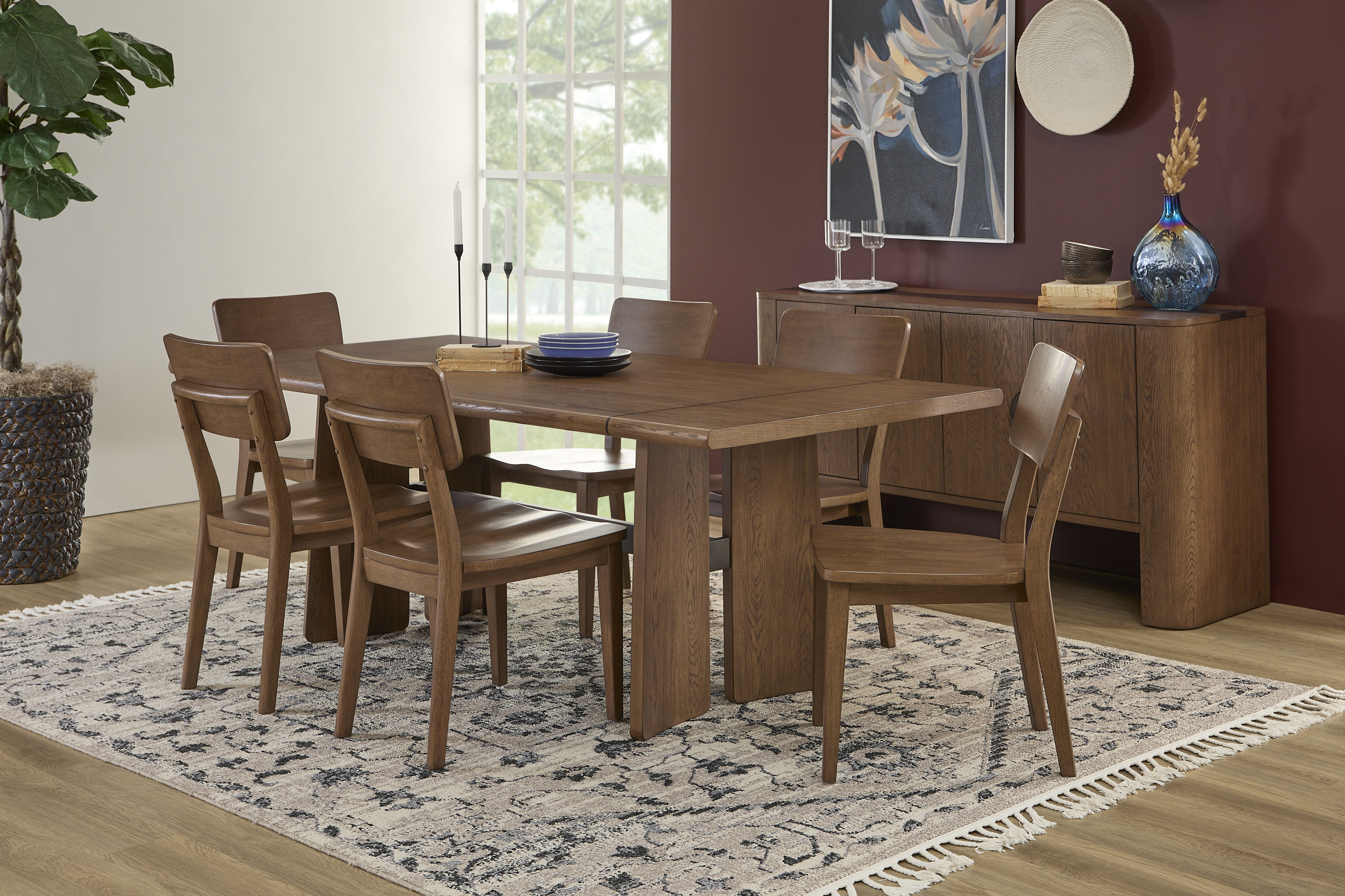 Lyra - Rectangular Dining Table - Light Brown, light brown