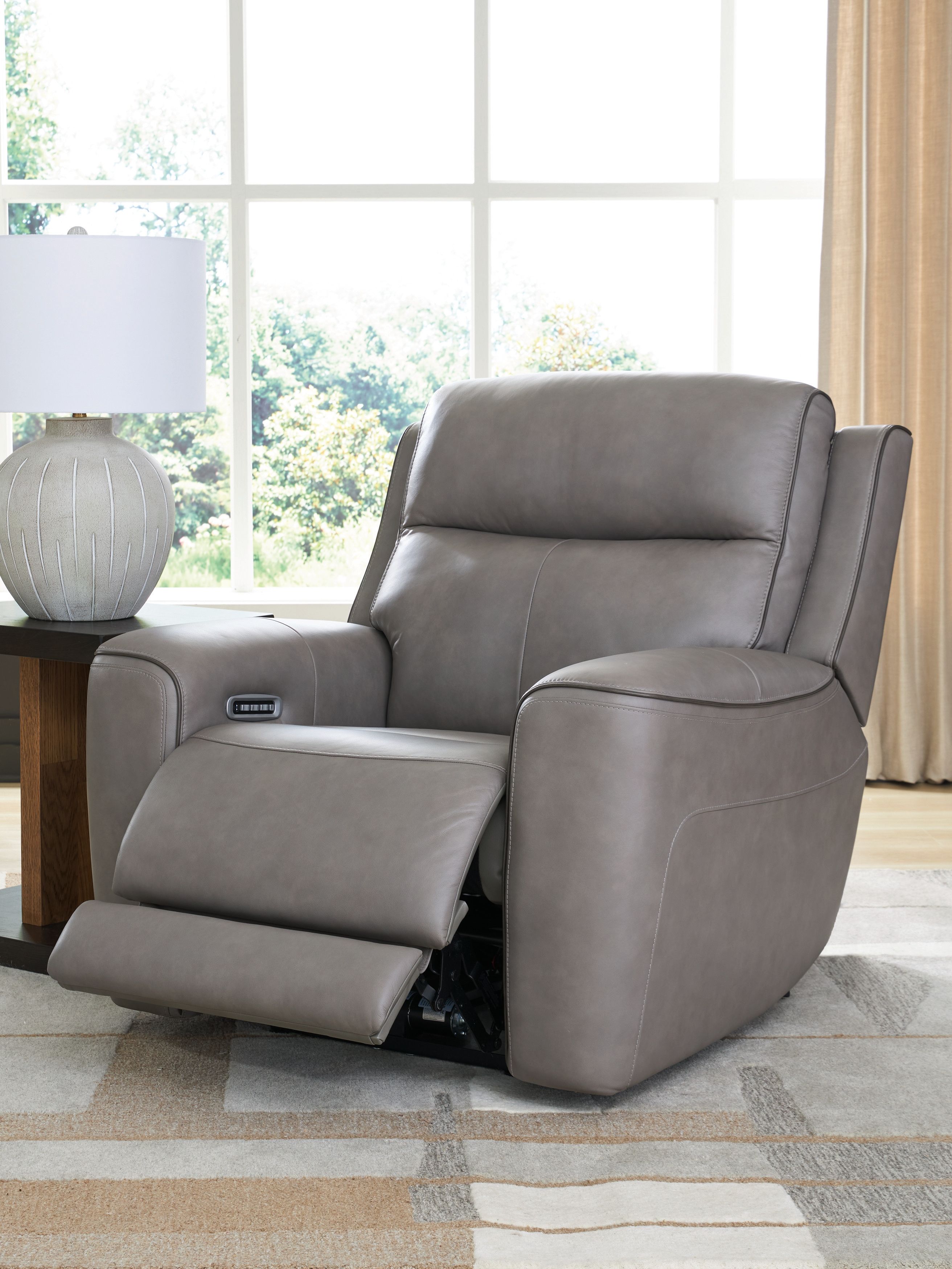 Ashley Furniture 5Z-Comfort - Power Recliner With Adj Headrest - Coin - Image 6