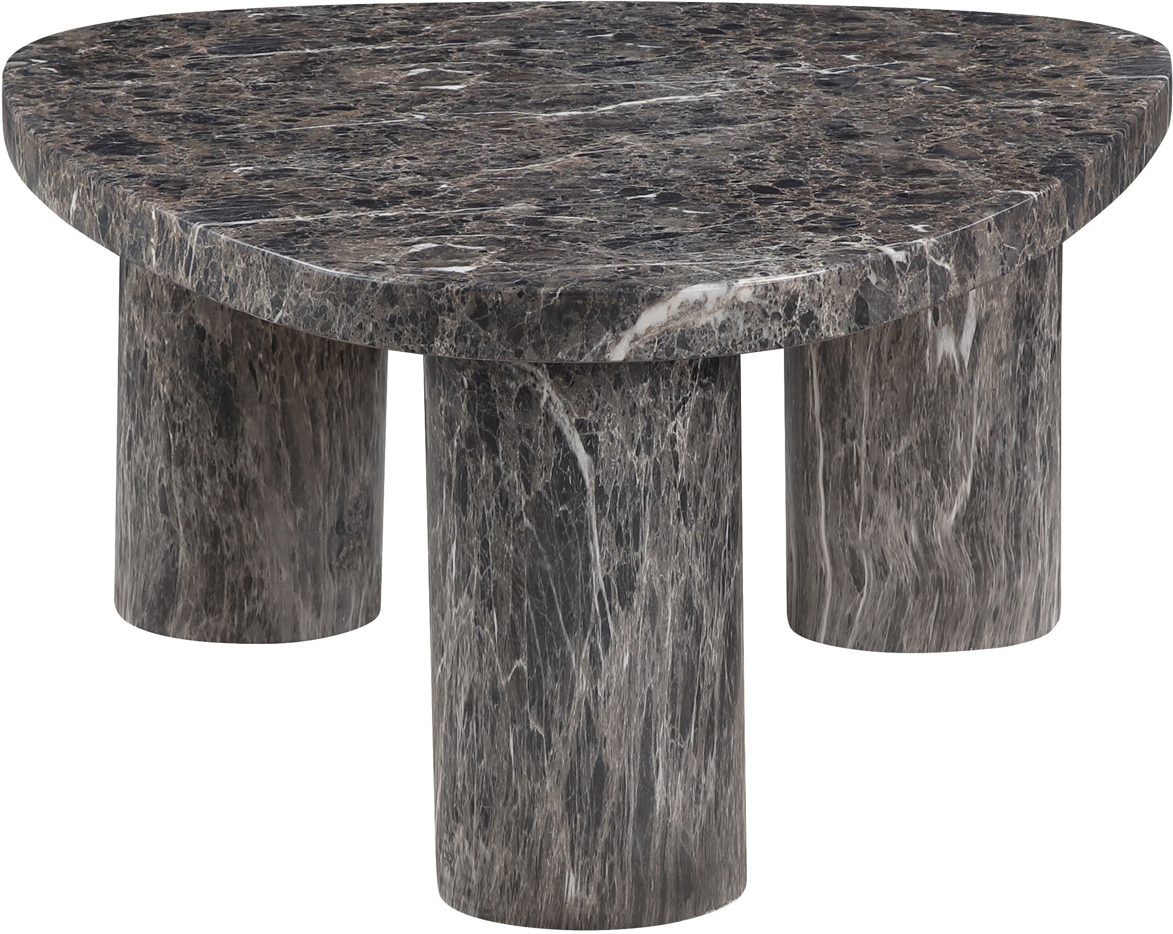 Teramo - 15" Concrete Indoor / Outdoor Coffee Table - Brown