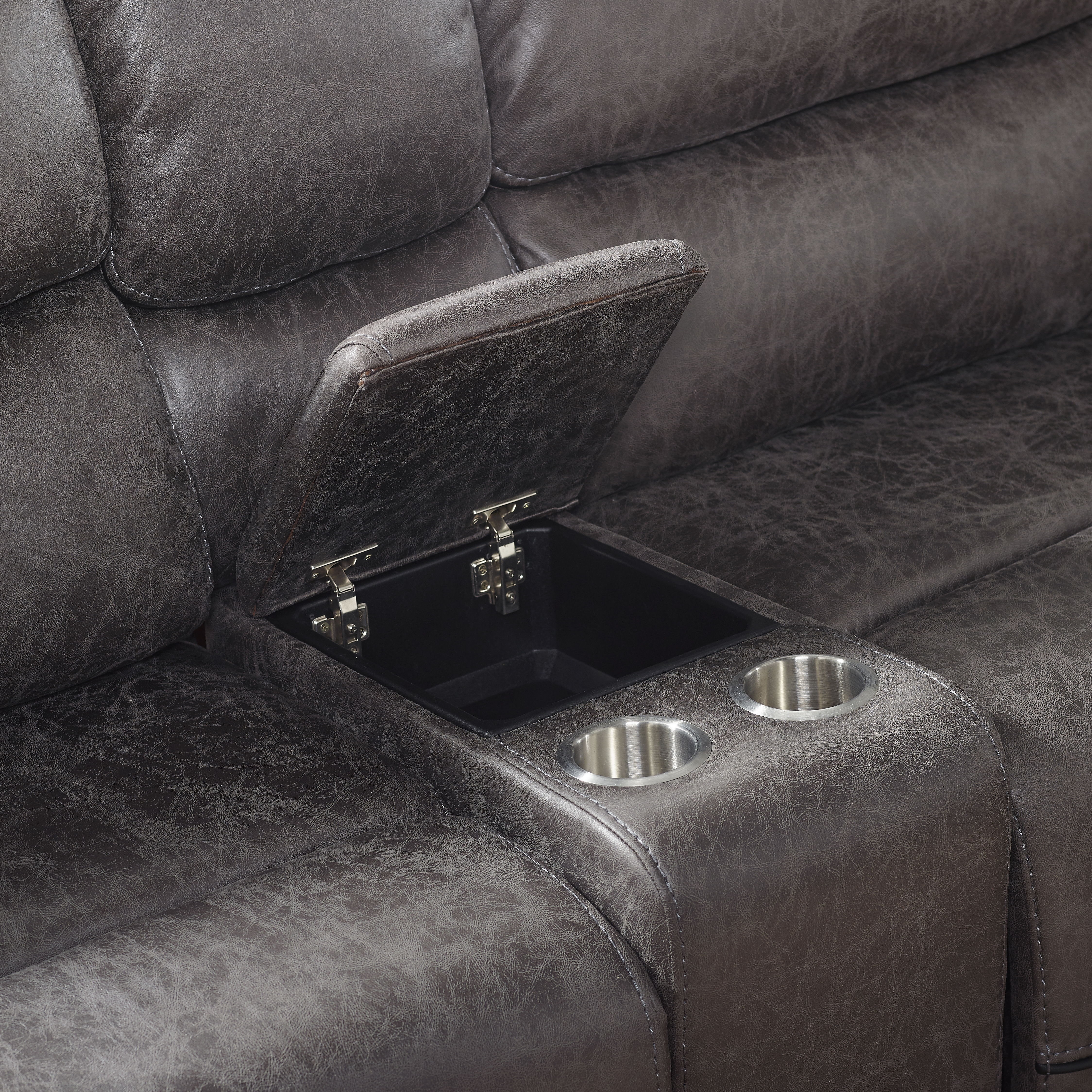 Plaza - 6 Piece Sectional - Dark Gray