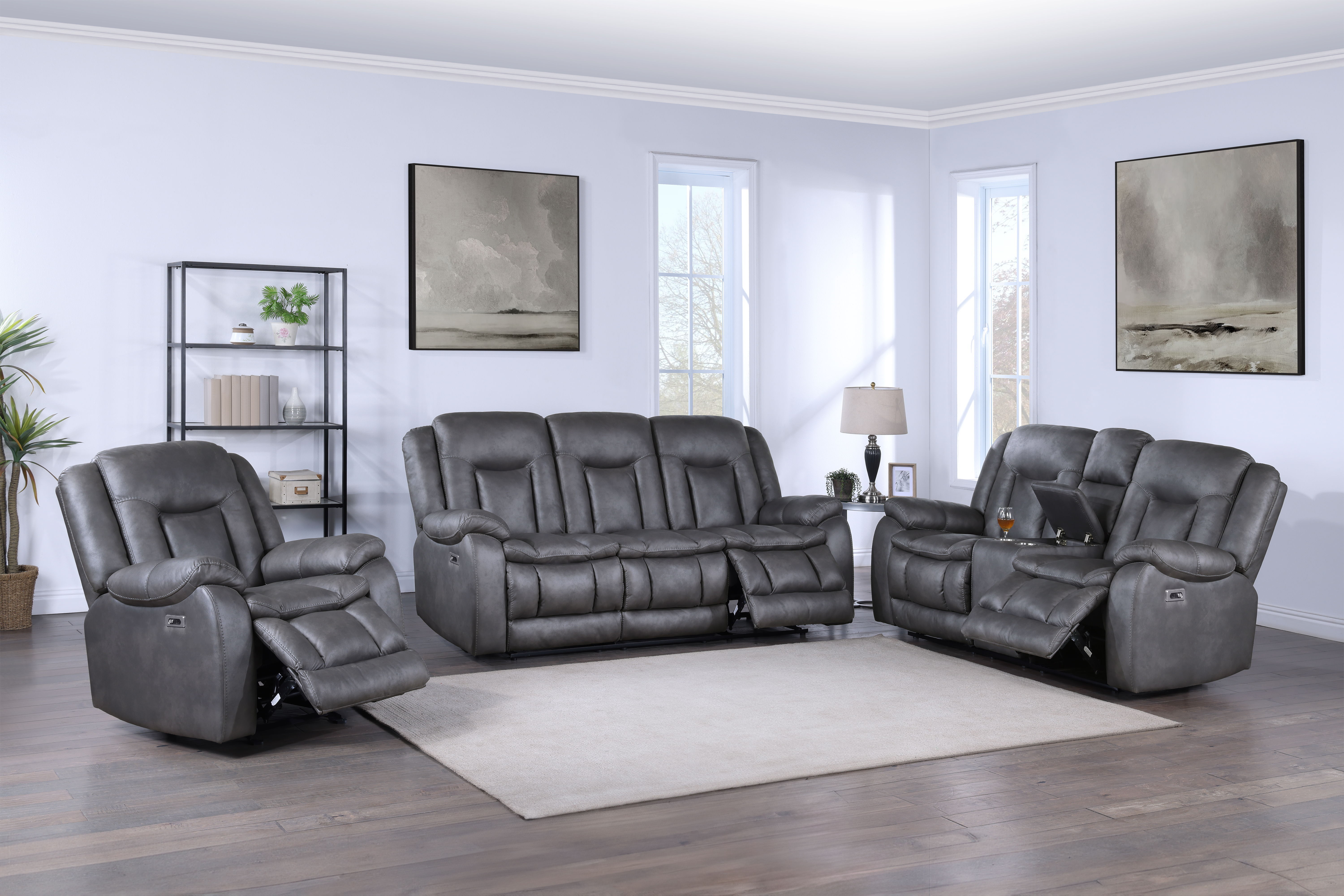 3 Pc · Sofa & Loveseat & Recliner