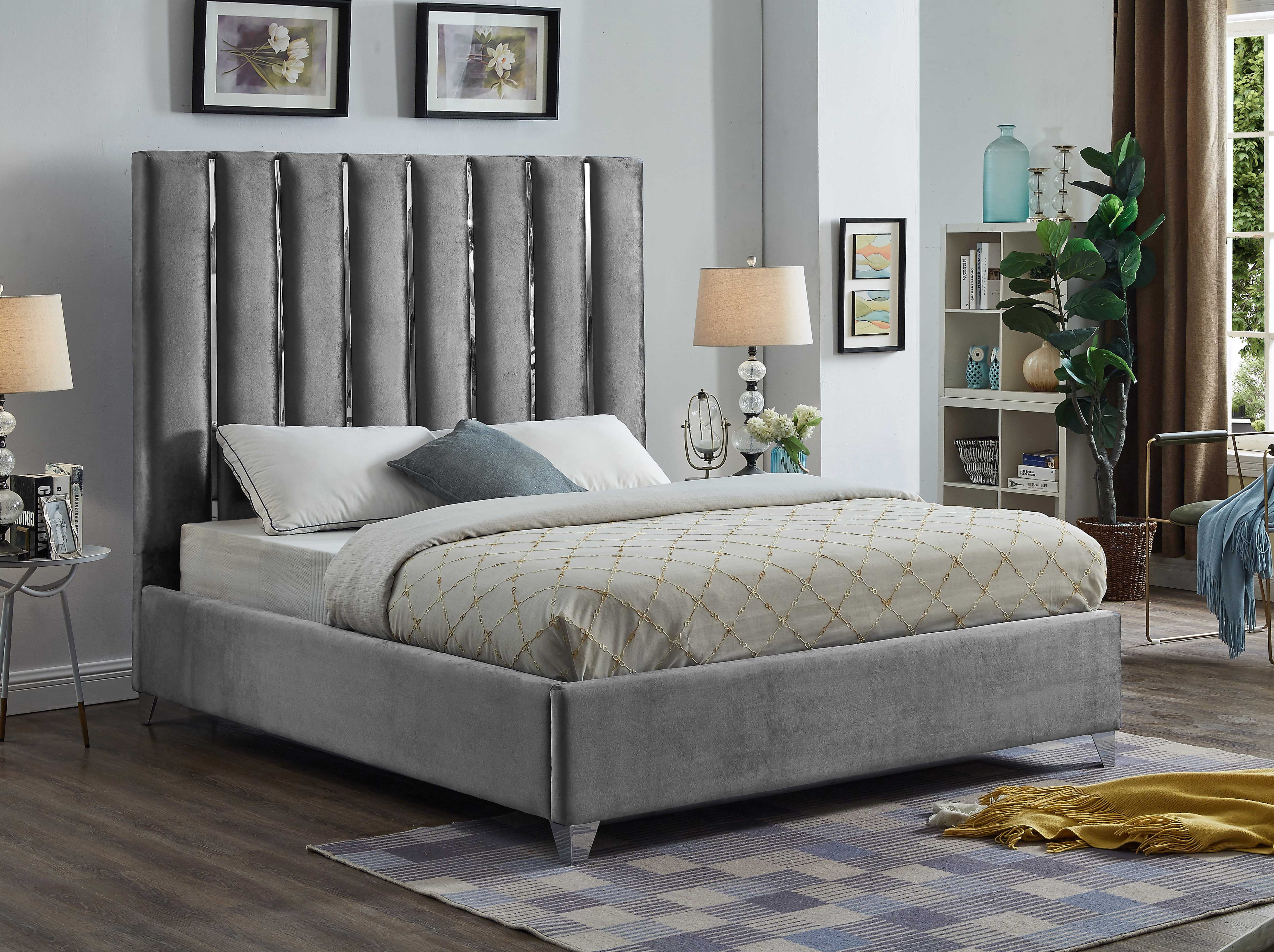 Enzo - Queen Bed - Gray