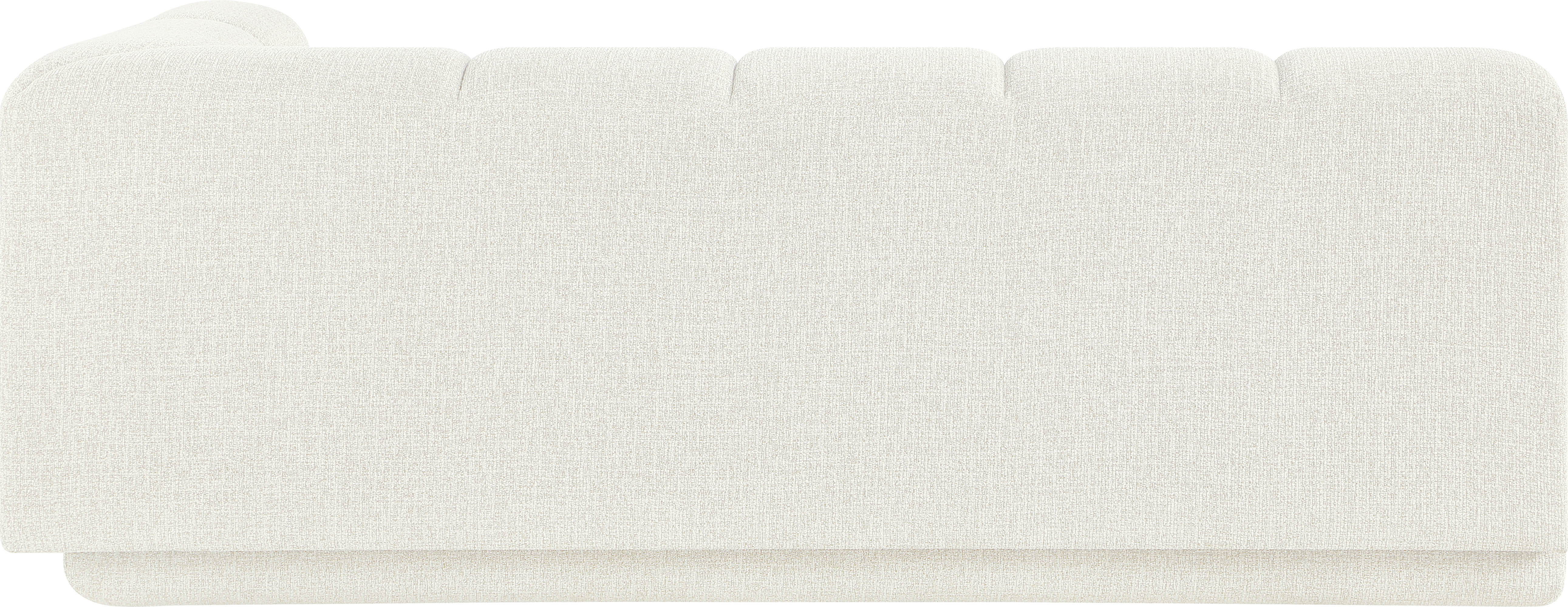 Modari - Fabric Upholstered Right Arm Sofa - Cream