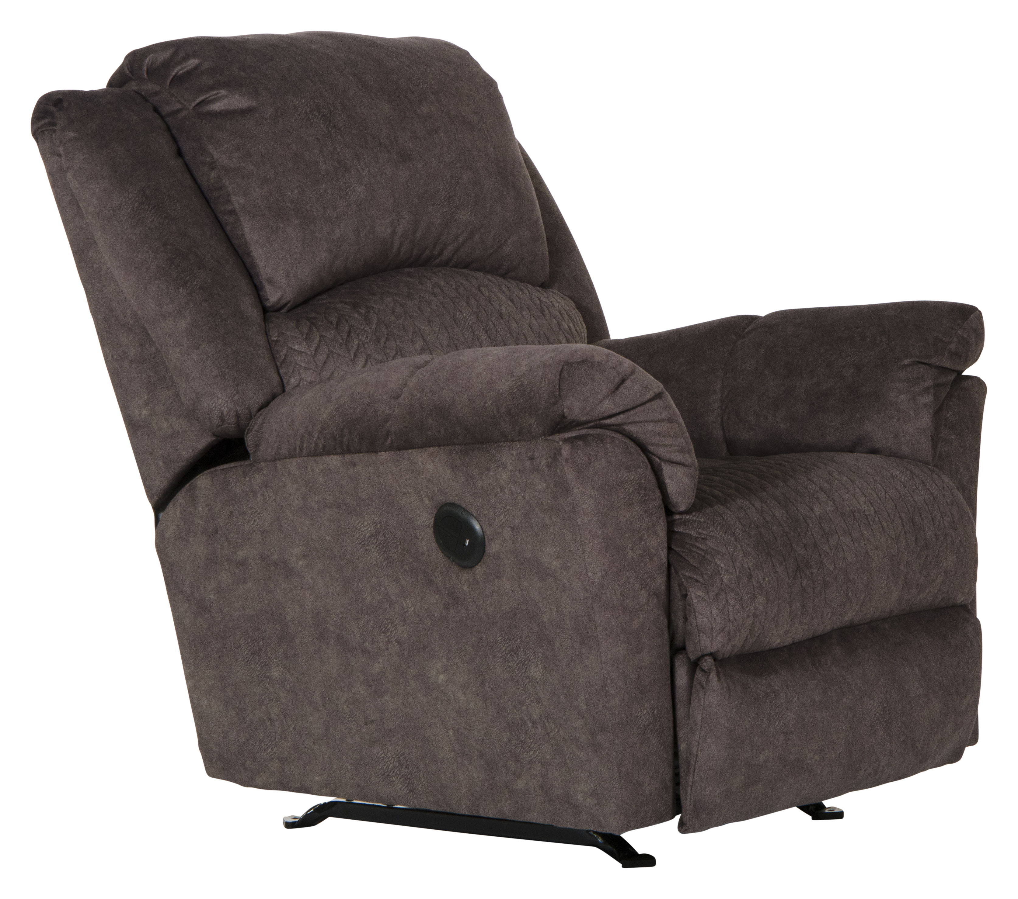 Malloy - Fabric Power Rocker Recliner - Chocolate