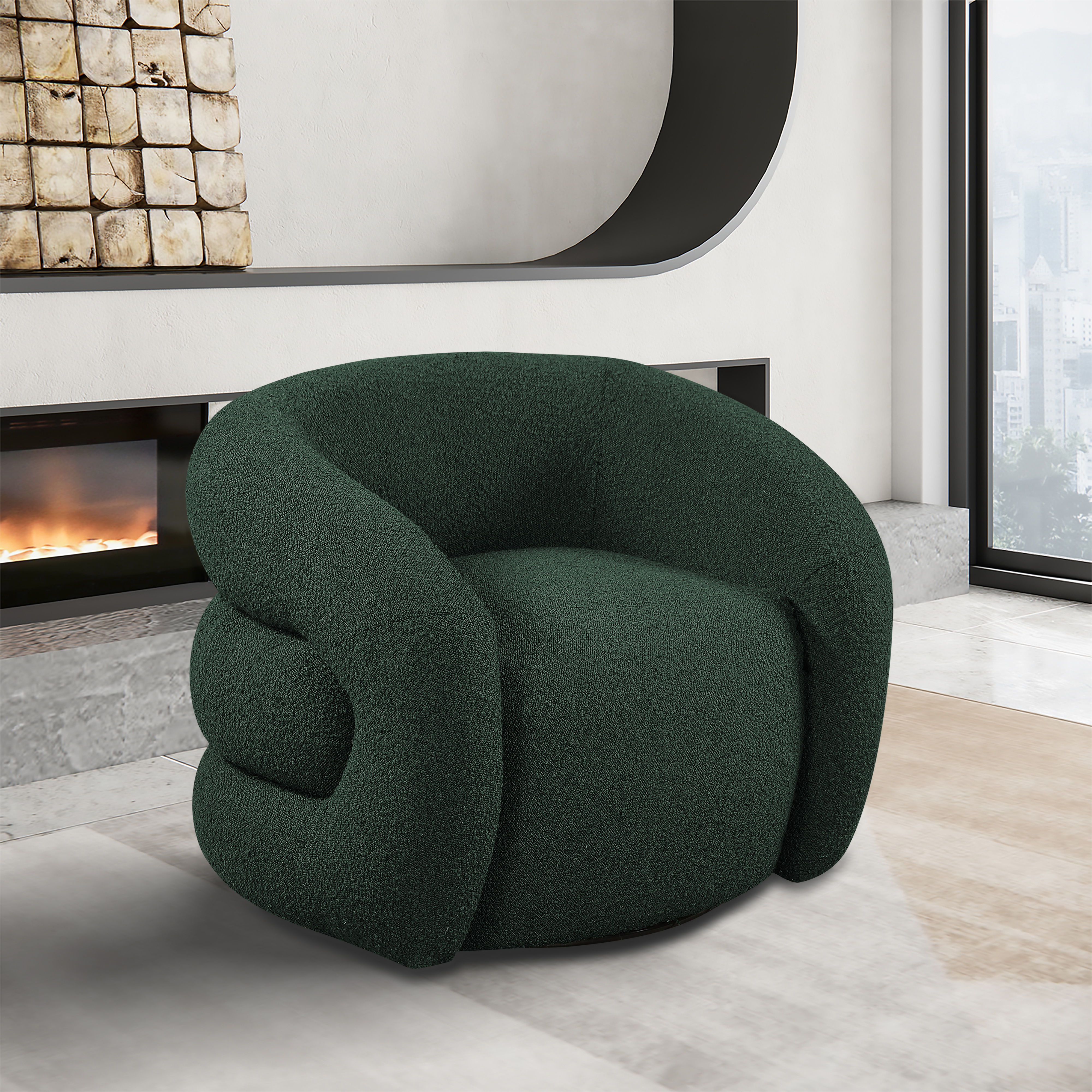 Roxbury - Swivel Accent Chair - Green