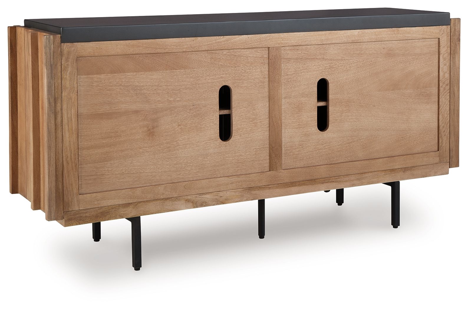 Ashley Furniture Quintavious - Accent Cabinet - Brown / Charcoal - Image 5