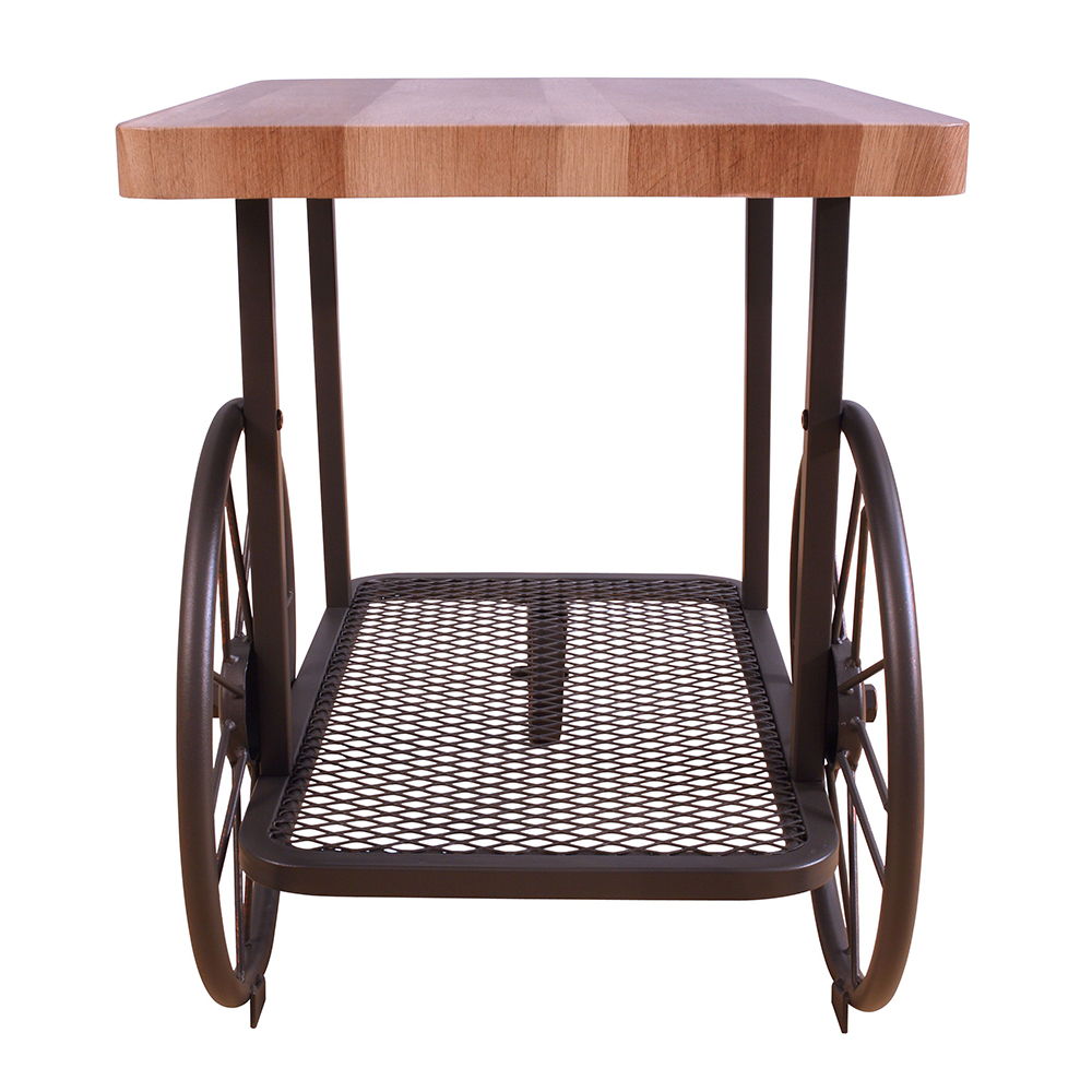 Francie - End Table - Oak & Antique Gray, light brown, view 2