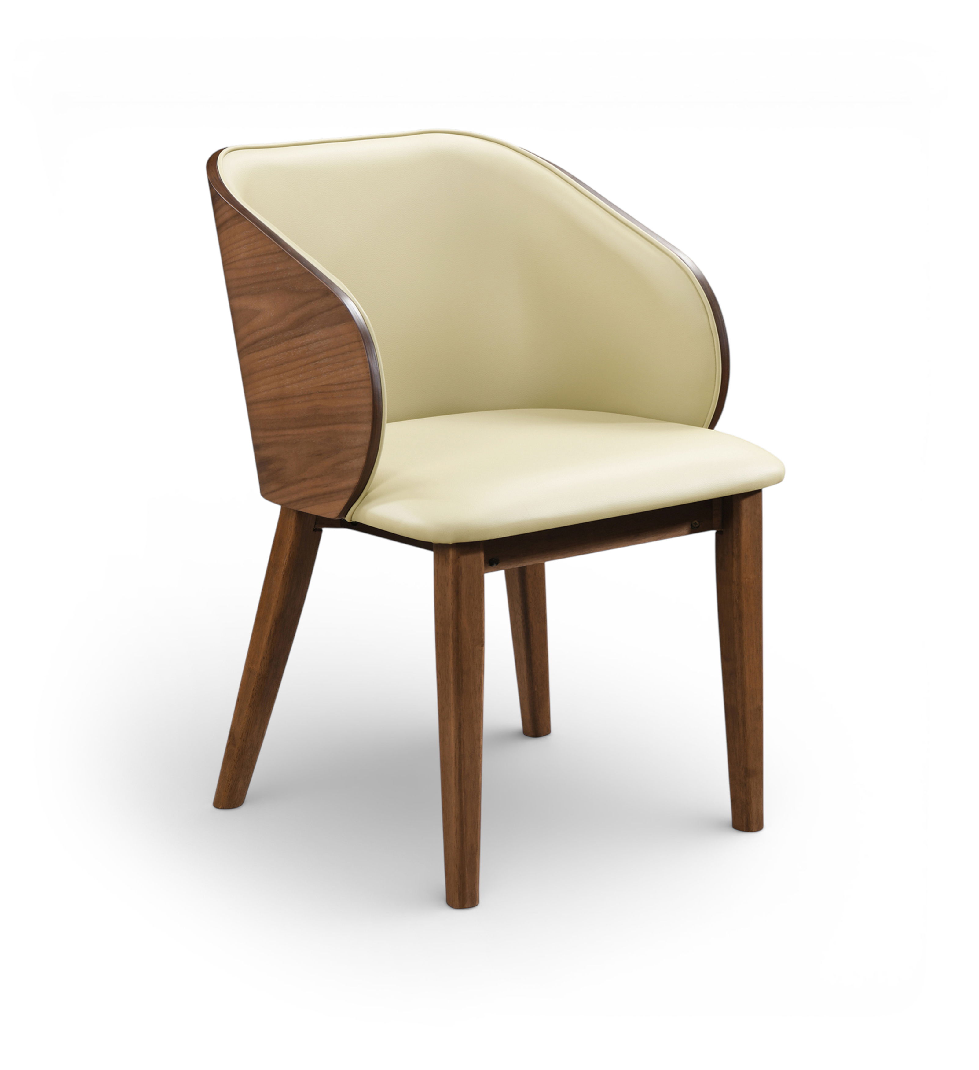 Glenwood - Vegan Leather Upholstered Dining Chair (Set of 2) - Cream