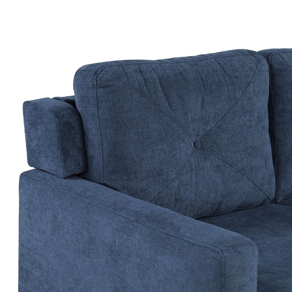Horatio - Sofa - Navy Chenille, blue, view 5