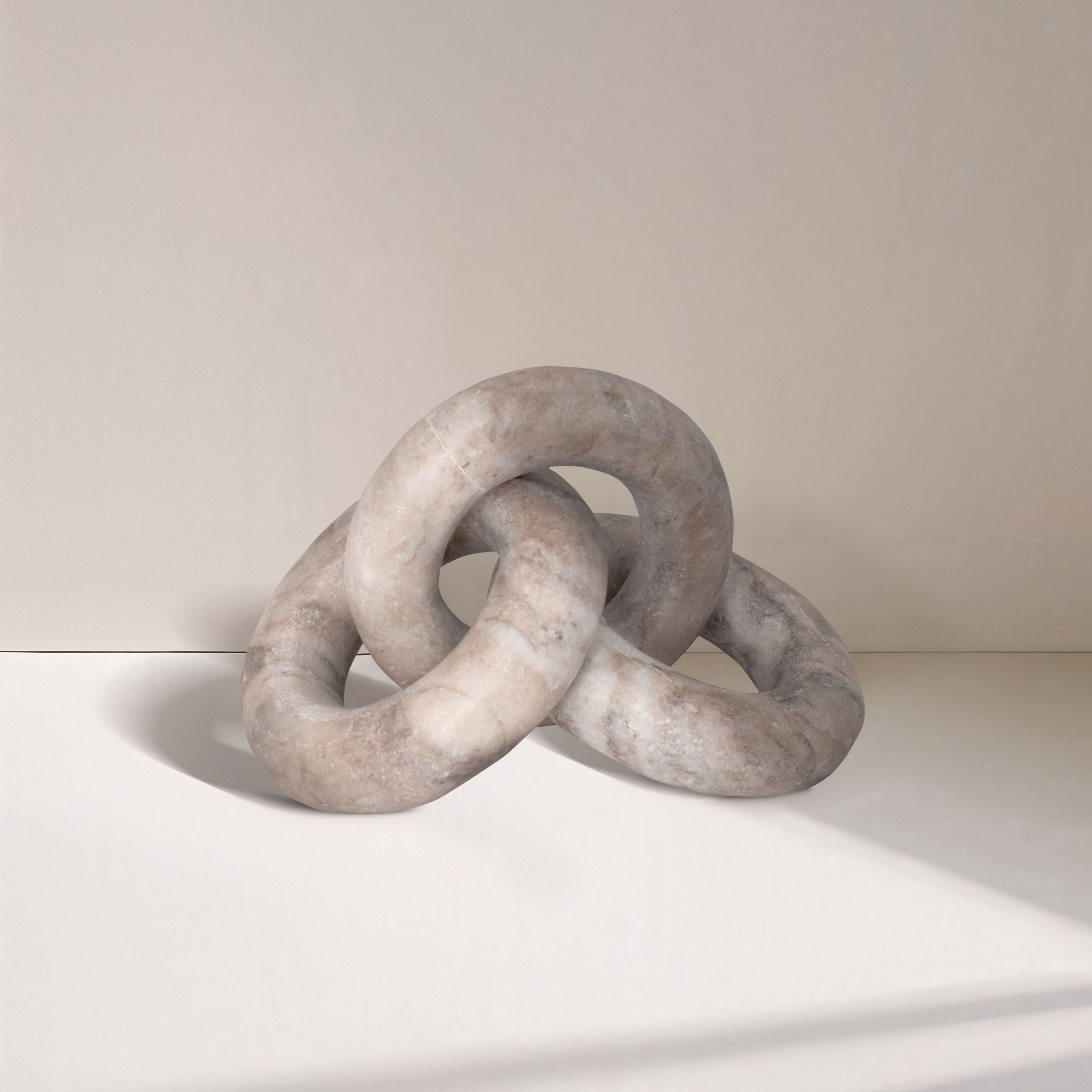 Rings - Marble Decorative Chain Links - Brown