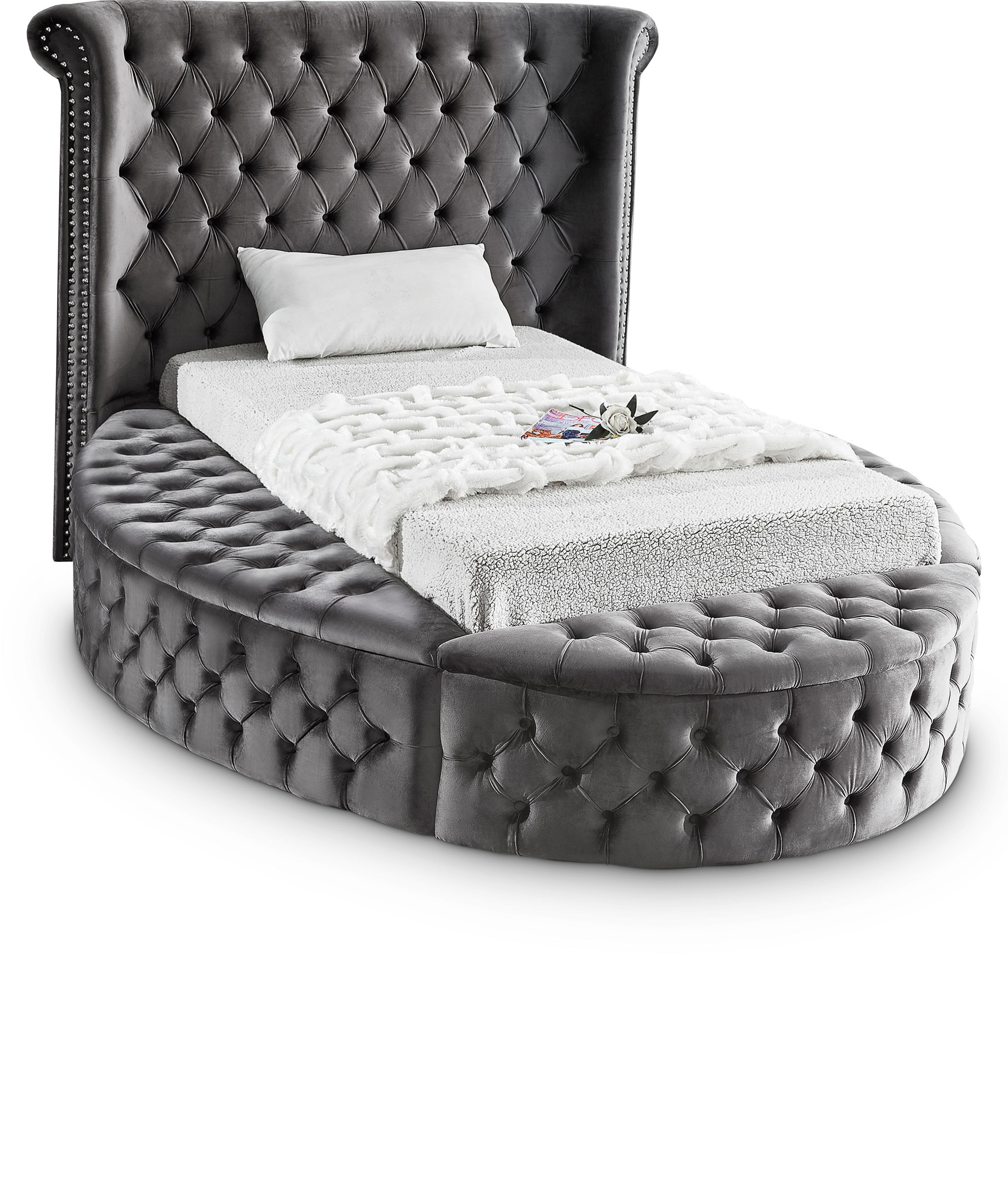 Luxus - Twin Bed - Gray