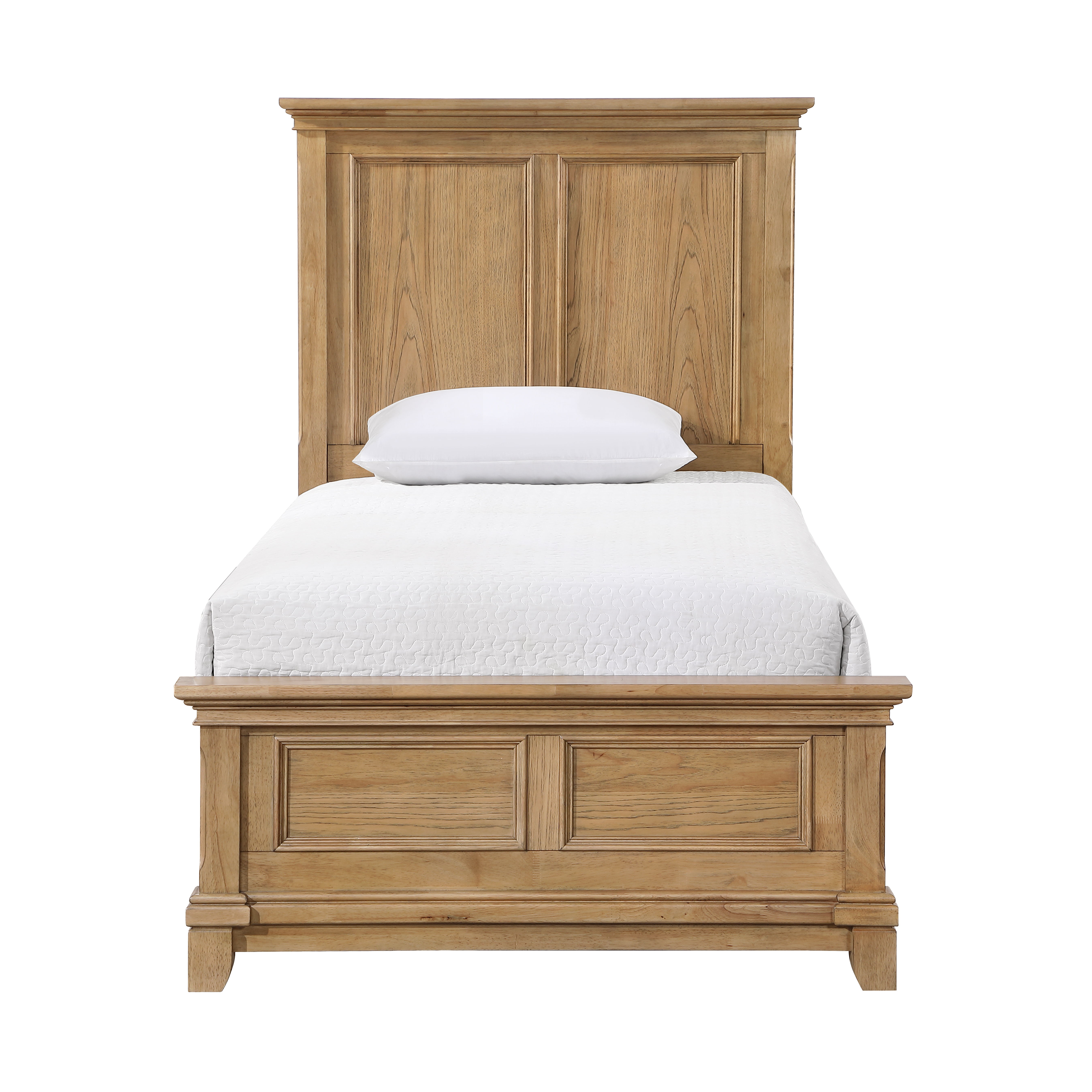 Sunstone - 3/3 Twin Panel Bed - Natural