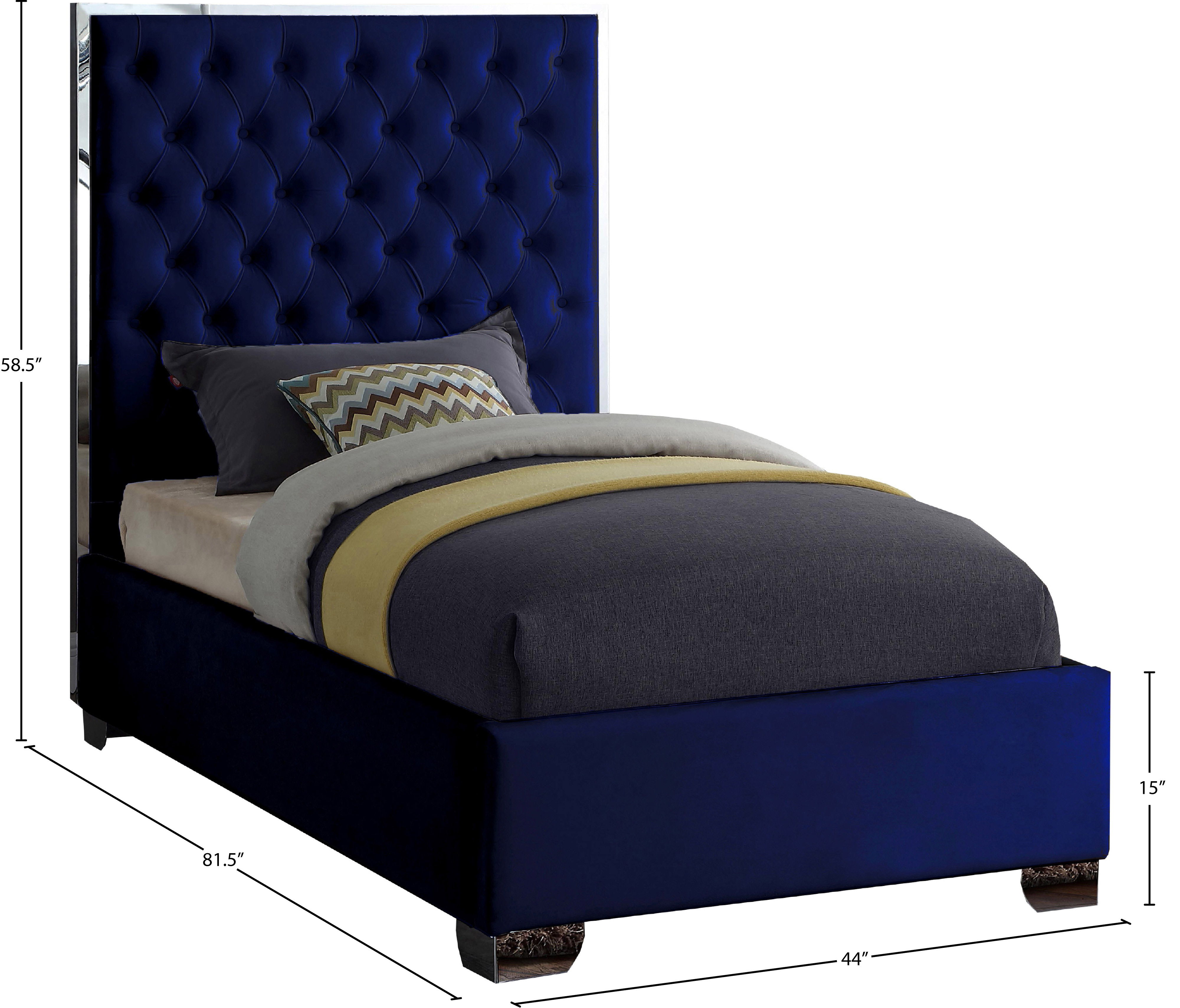 Lexi - Twin Bed - Navy