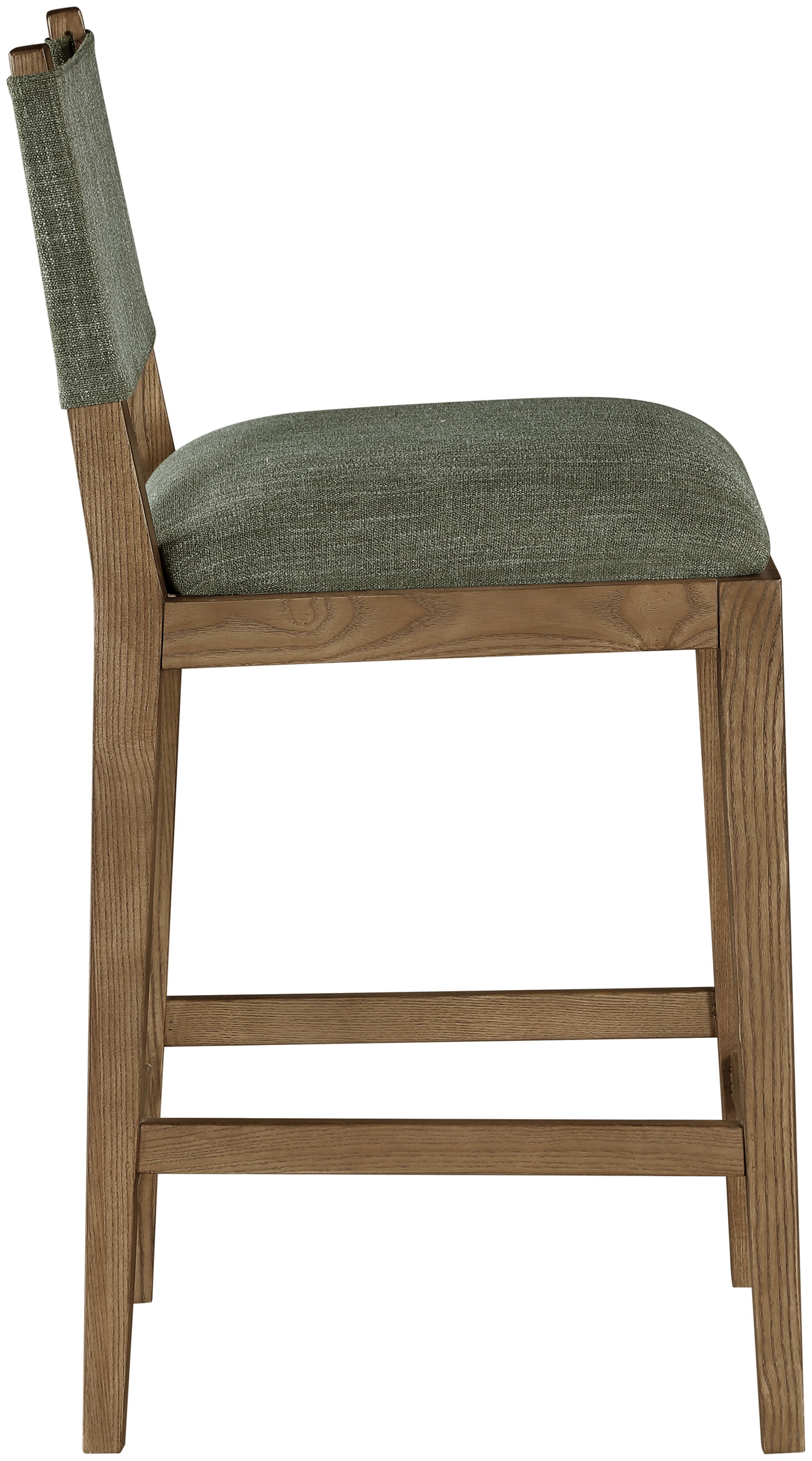 Avon - Linen Textured Performance Fabric Counter Stool - Olive