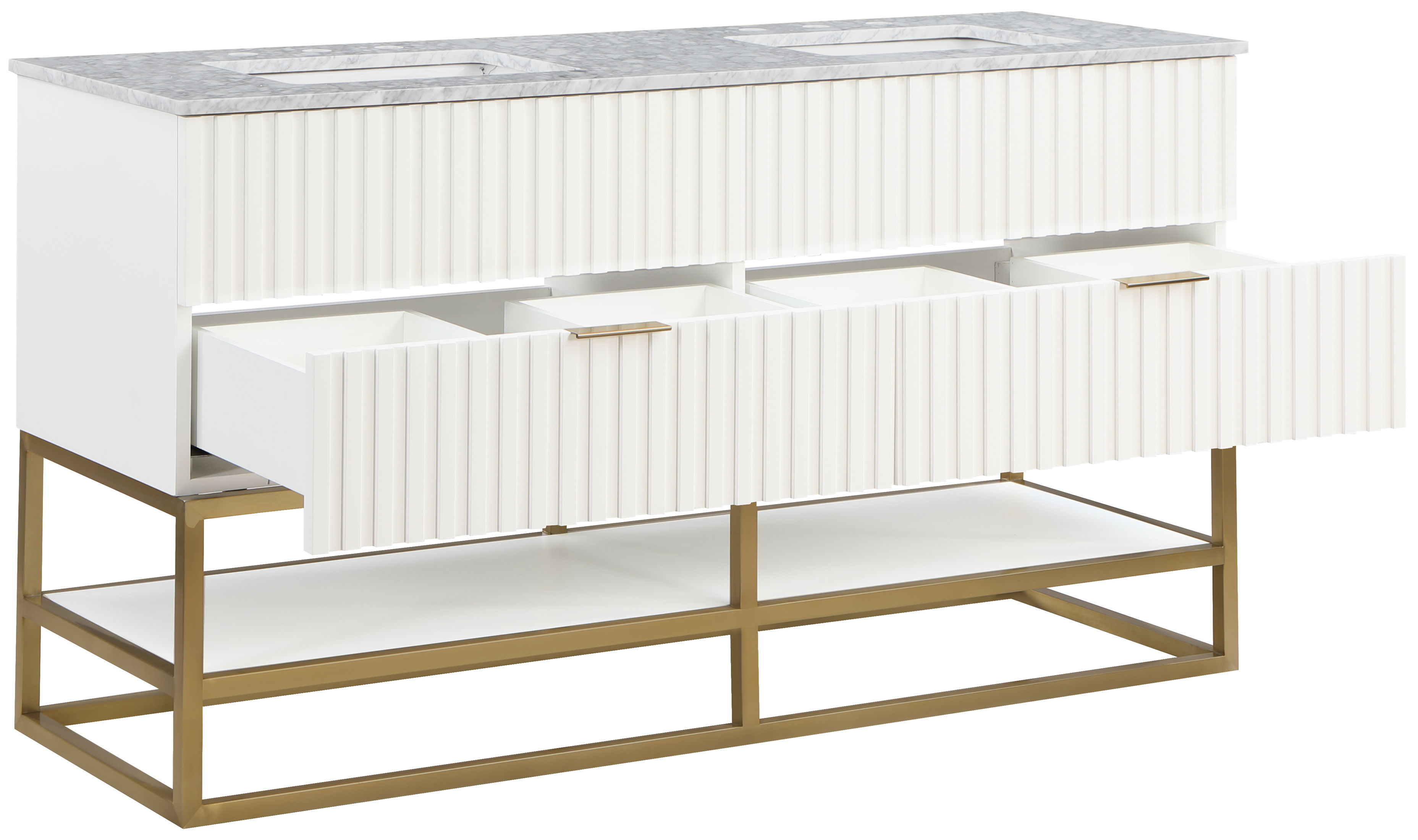 Monad - 60" Bathroom Vanity - White