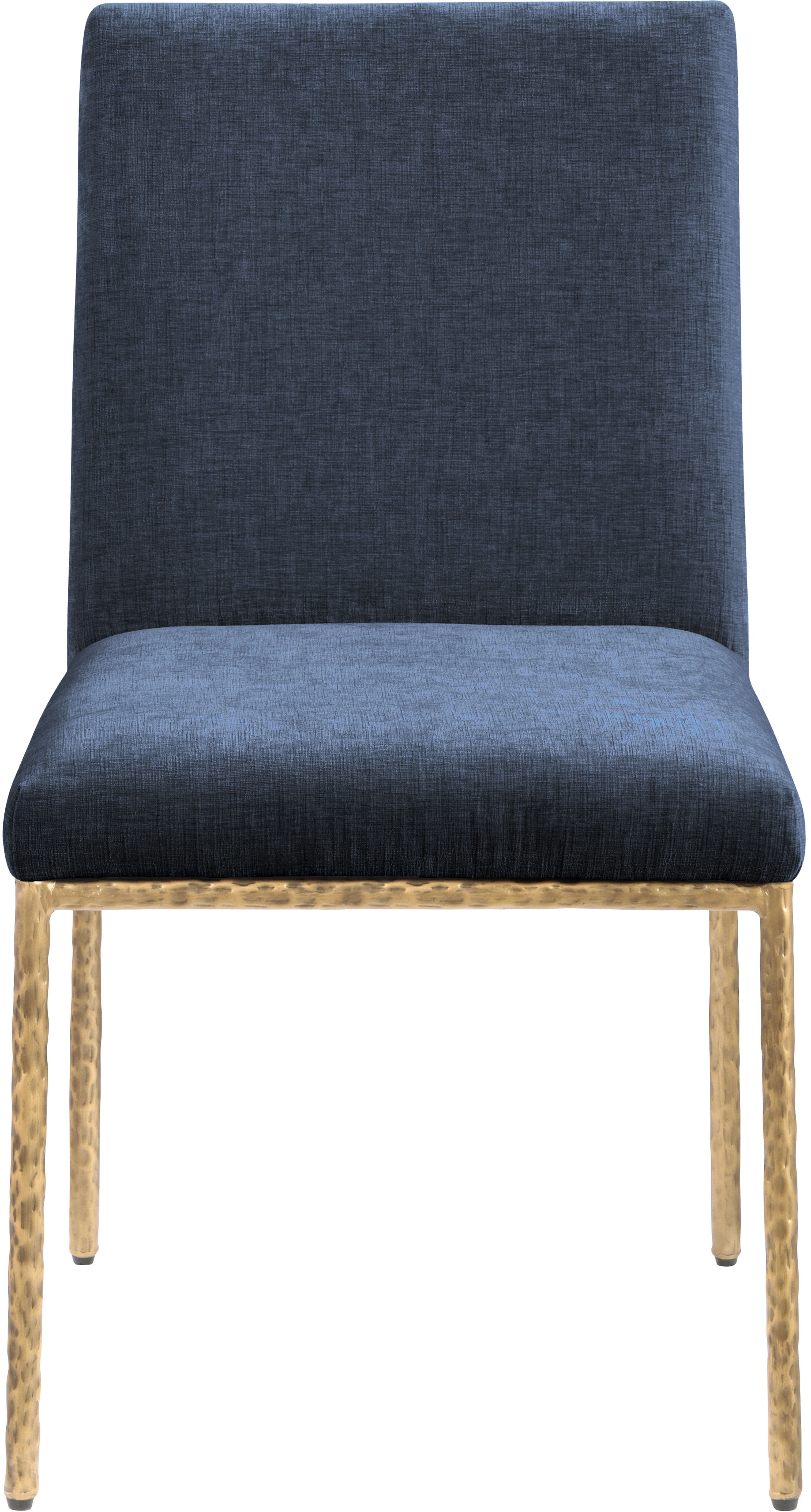 Reeves - Chenille Fabric Dining Side Chair (Set of 2) - Navy