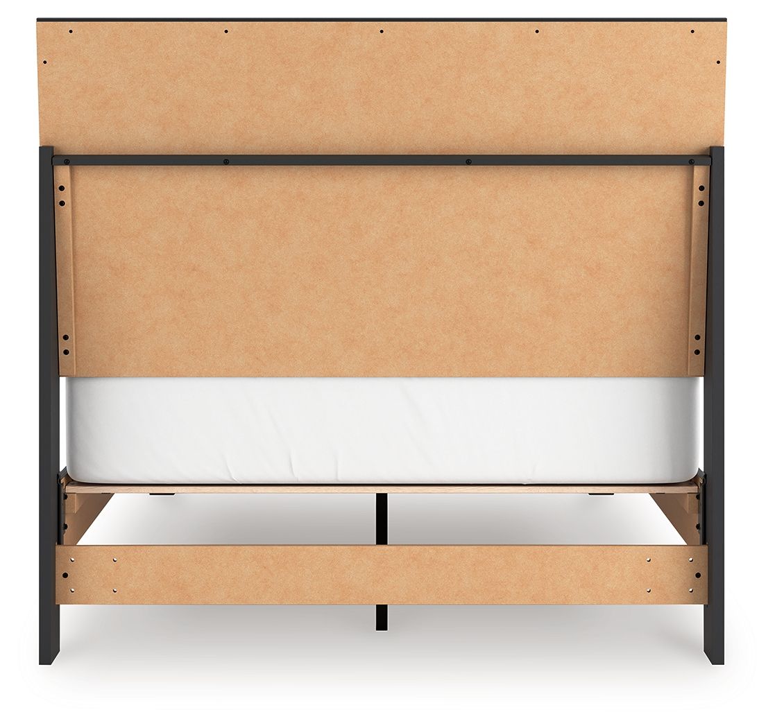 Ashley Furniture Danziar - Full Panel Bed With Low Footboard - Black - Image 7