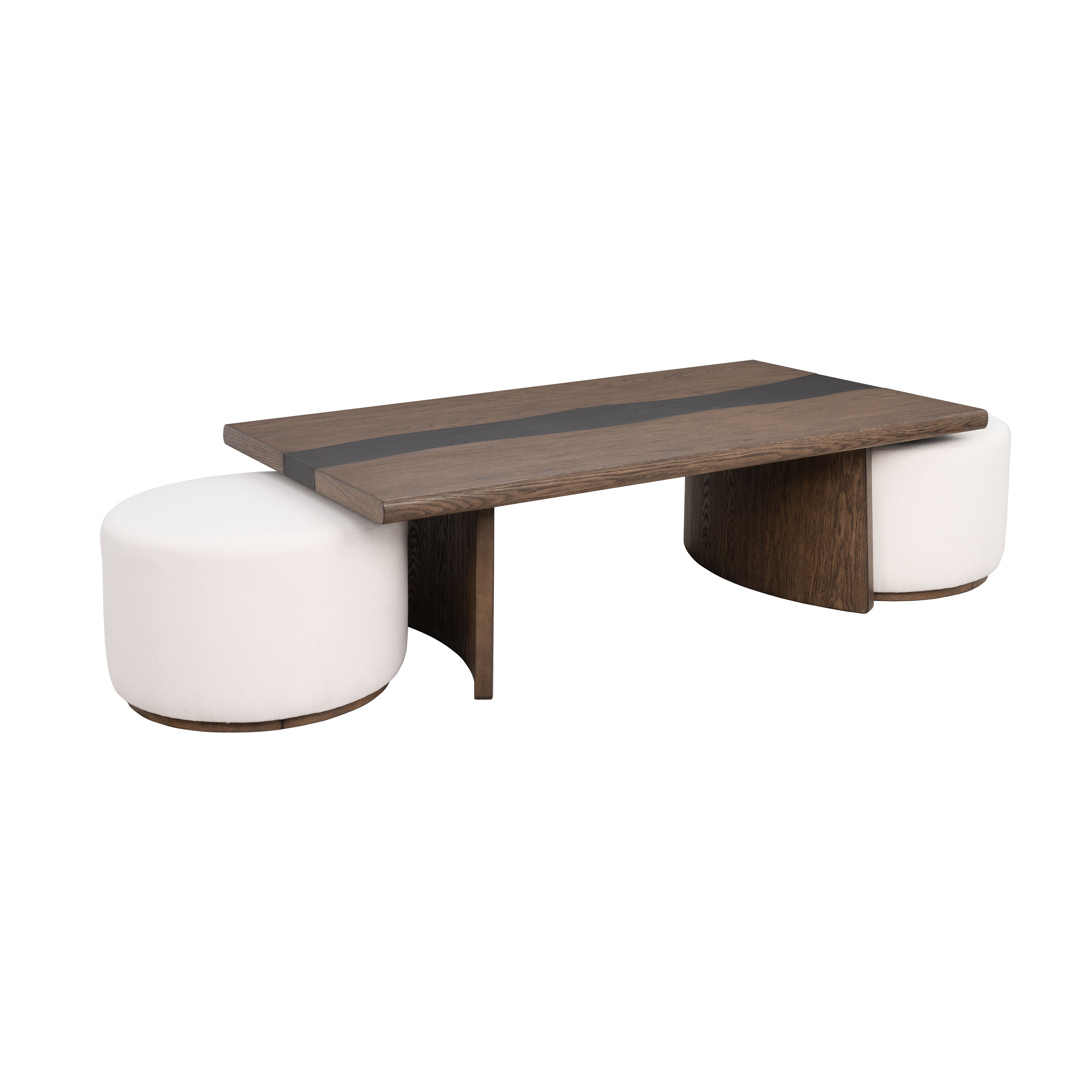 Lyra - Rectangular Coffee Table - Dark Brown, dark brown, view 2