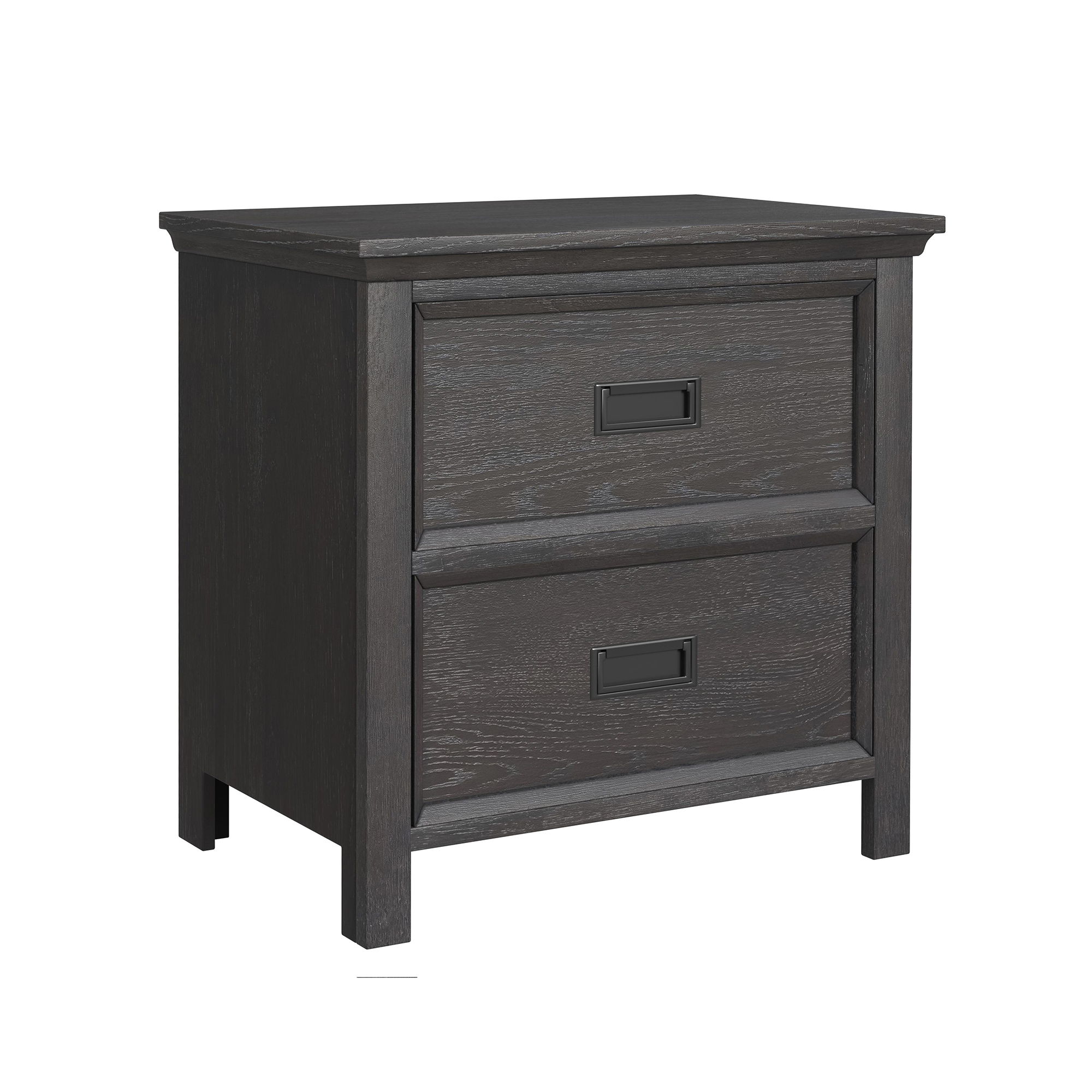 Hampton Kids - 2-Drawer Nightstand With USB - Charcoal