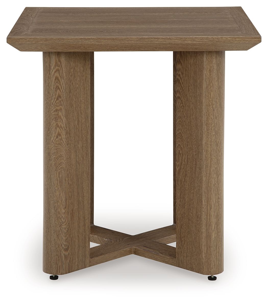 Ashley Furniture Serene Bay - Square End Table - Dark Brown - Image 4