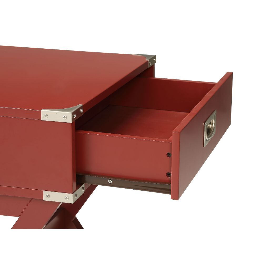 Babs - Accent Table - Red, red, view 3