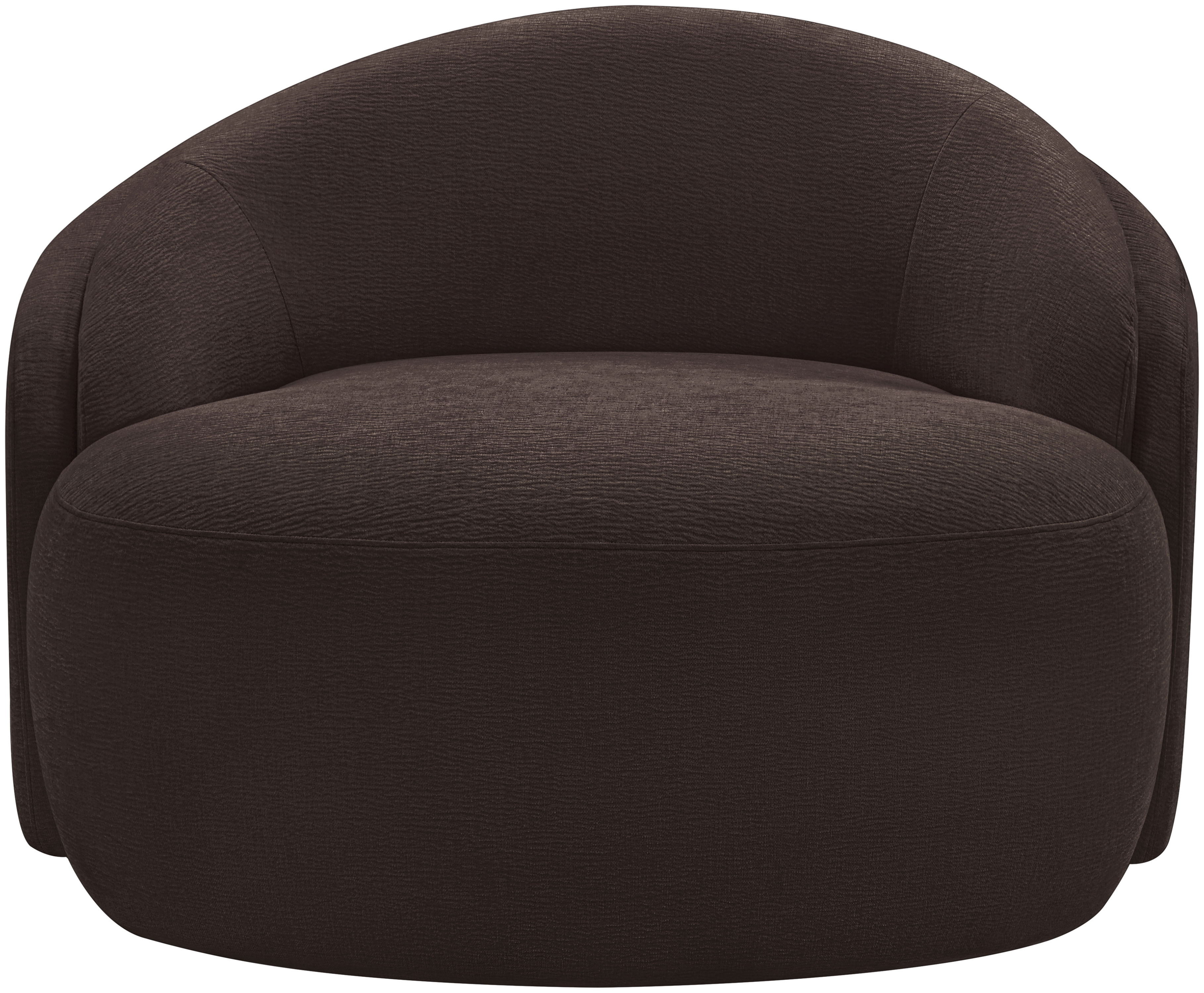 Caspian - Chenille Fabric Upholstered Chair - Brown