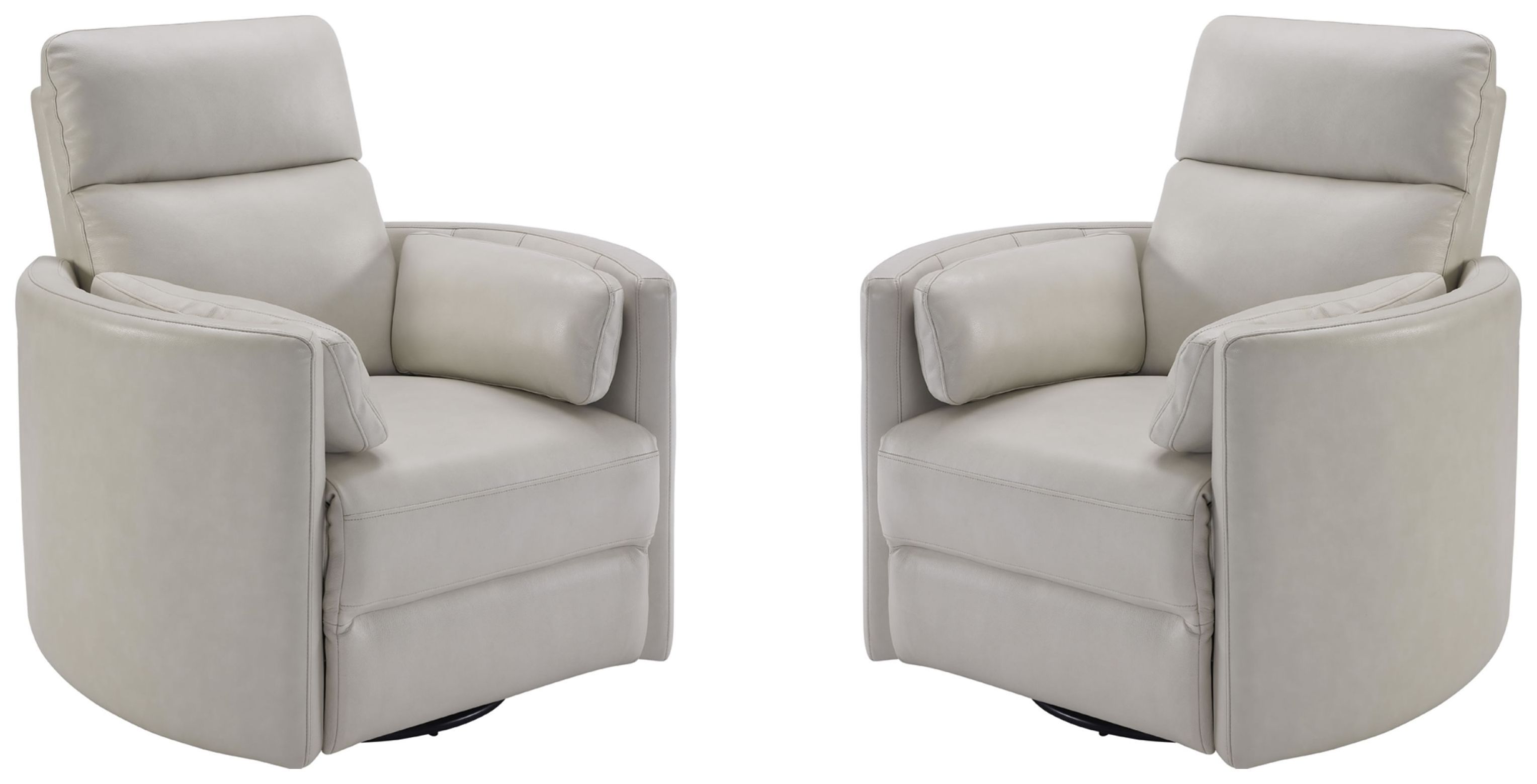 Parker House Radius - Powered By Freemotion Cordless Power Swivel Glider Recliner (Set of 2) - Florence Ivory