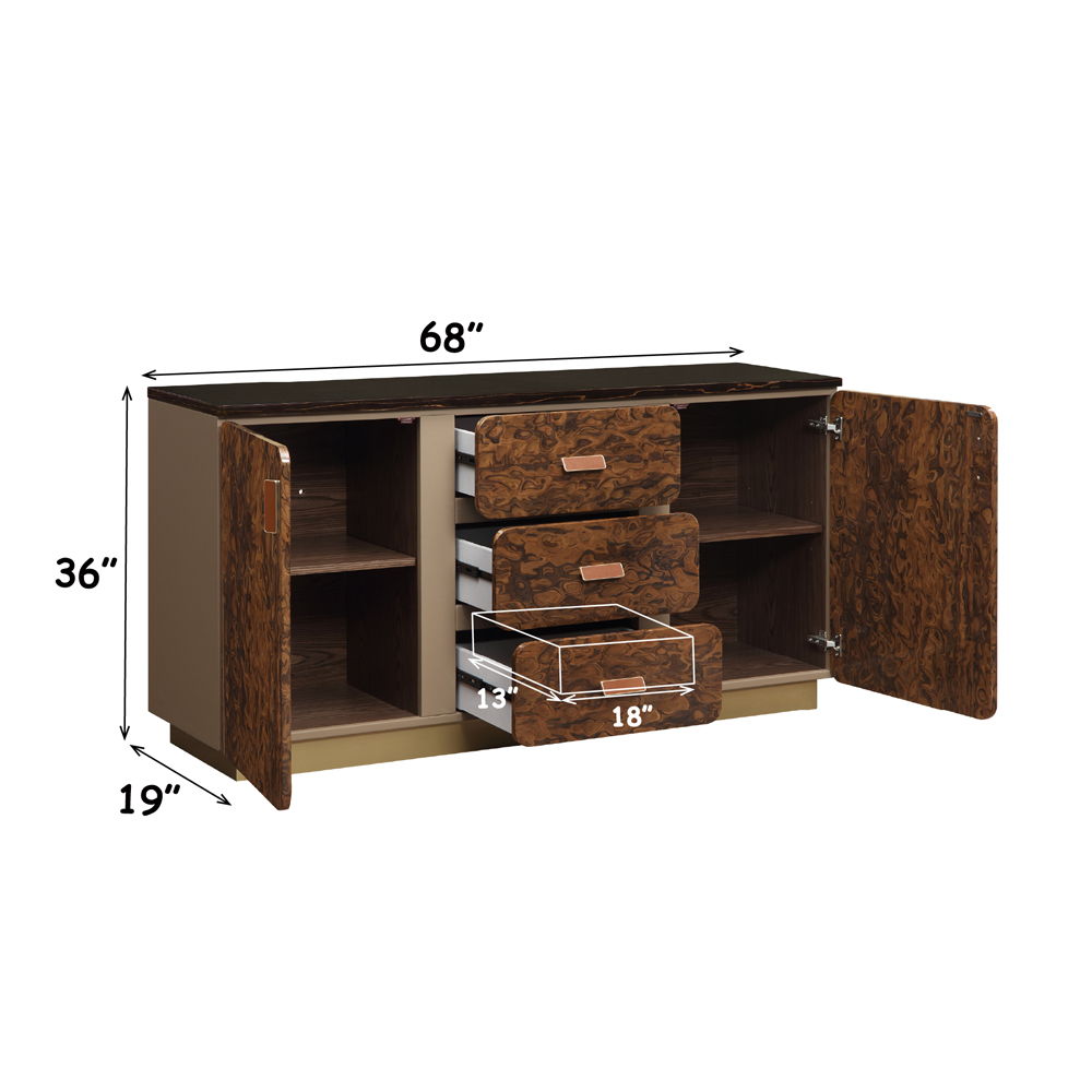 Marcelino - Dresser - Cherry Oak, dark brown, view 6