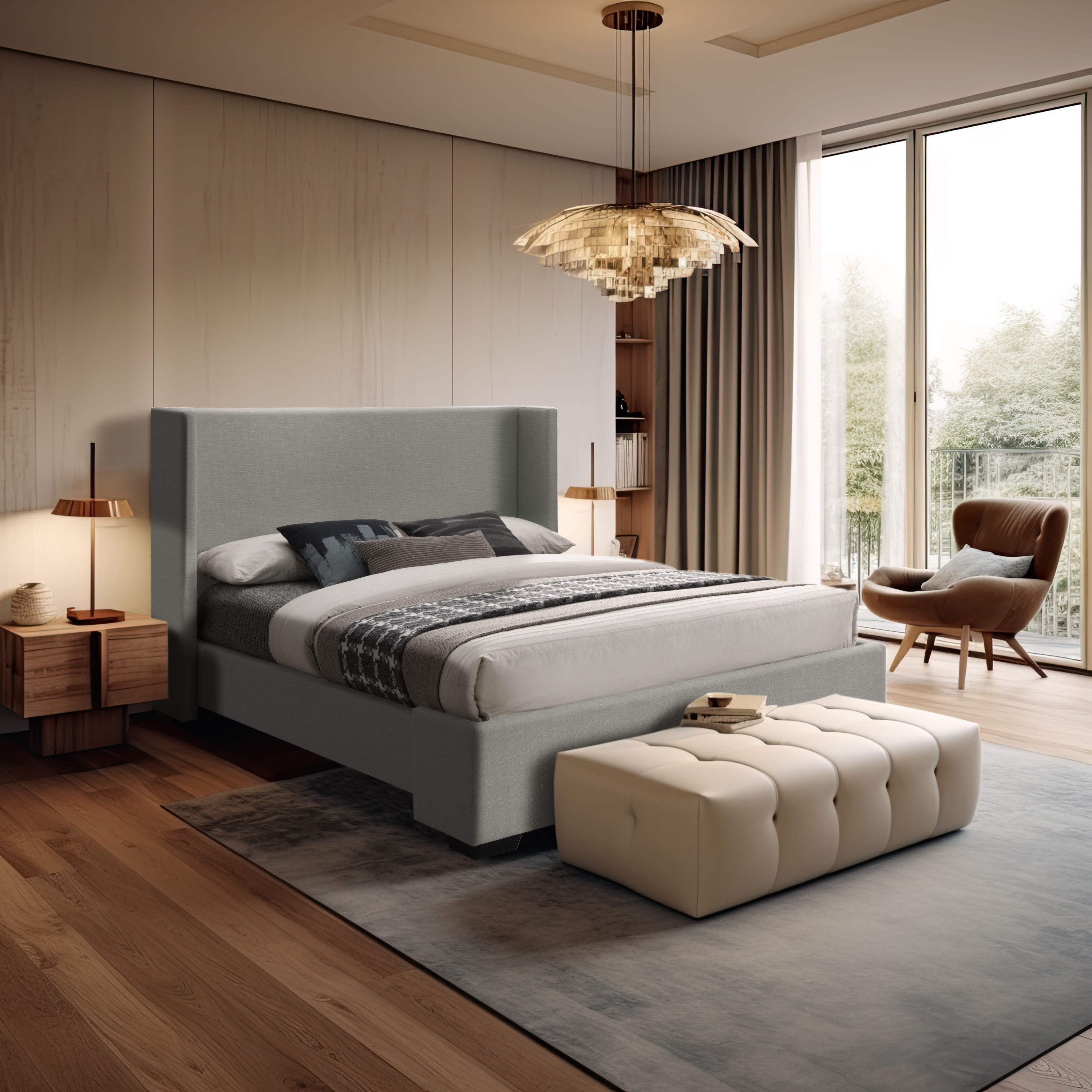 Oxford - Full Bed - Gray