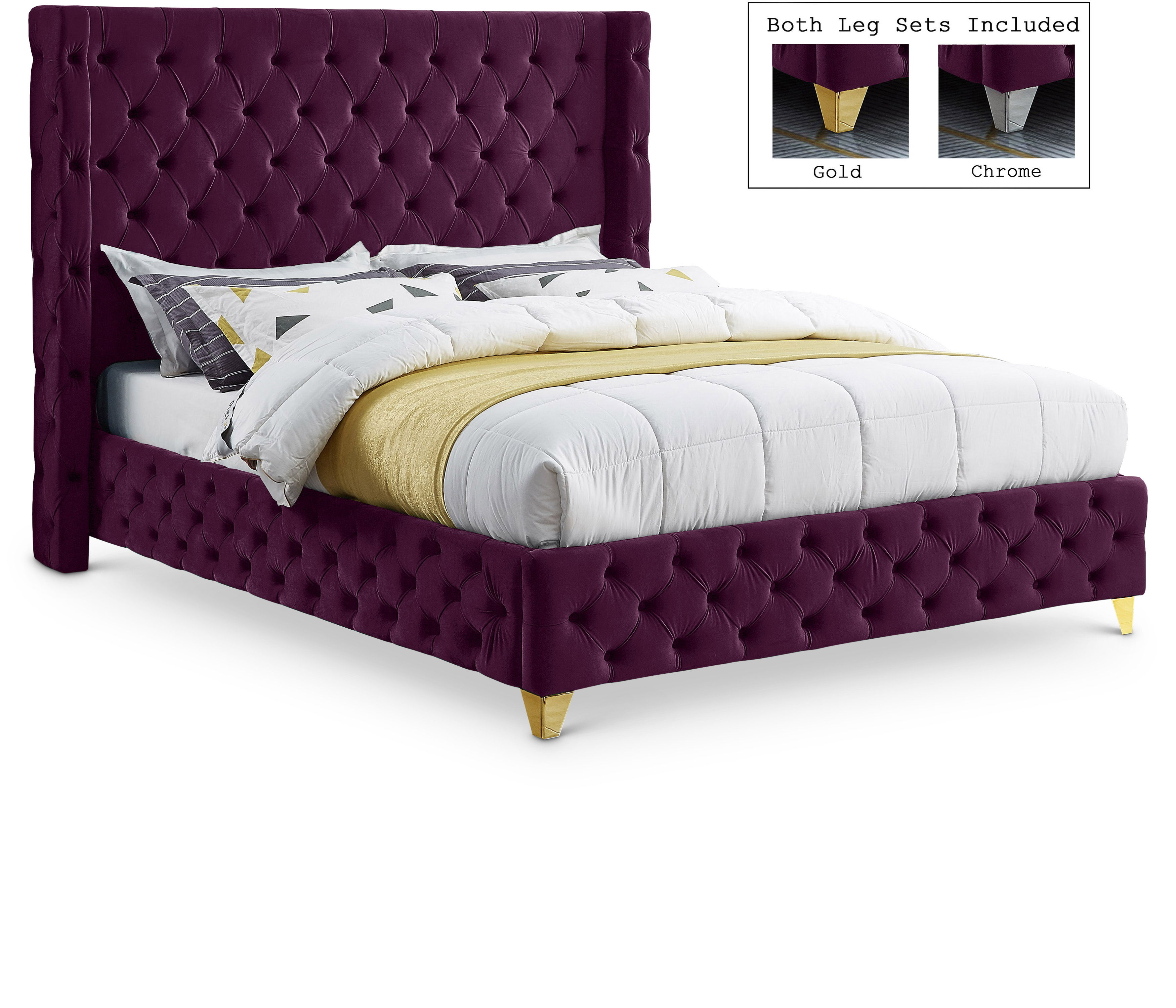 Savan - Queen Bed - Purple