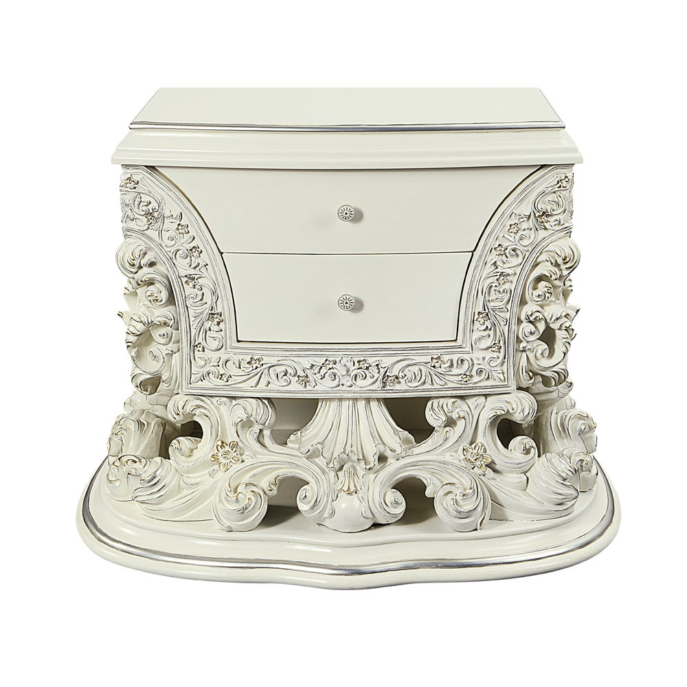 Adara - Nightstand - Antique White, beige, view 7