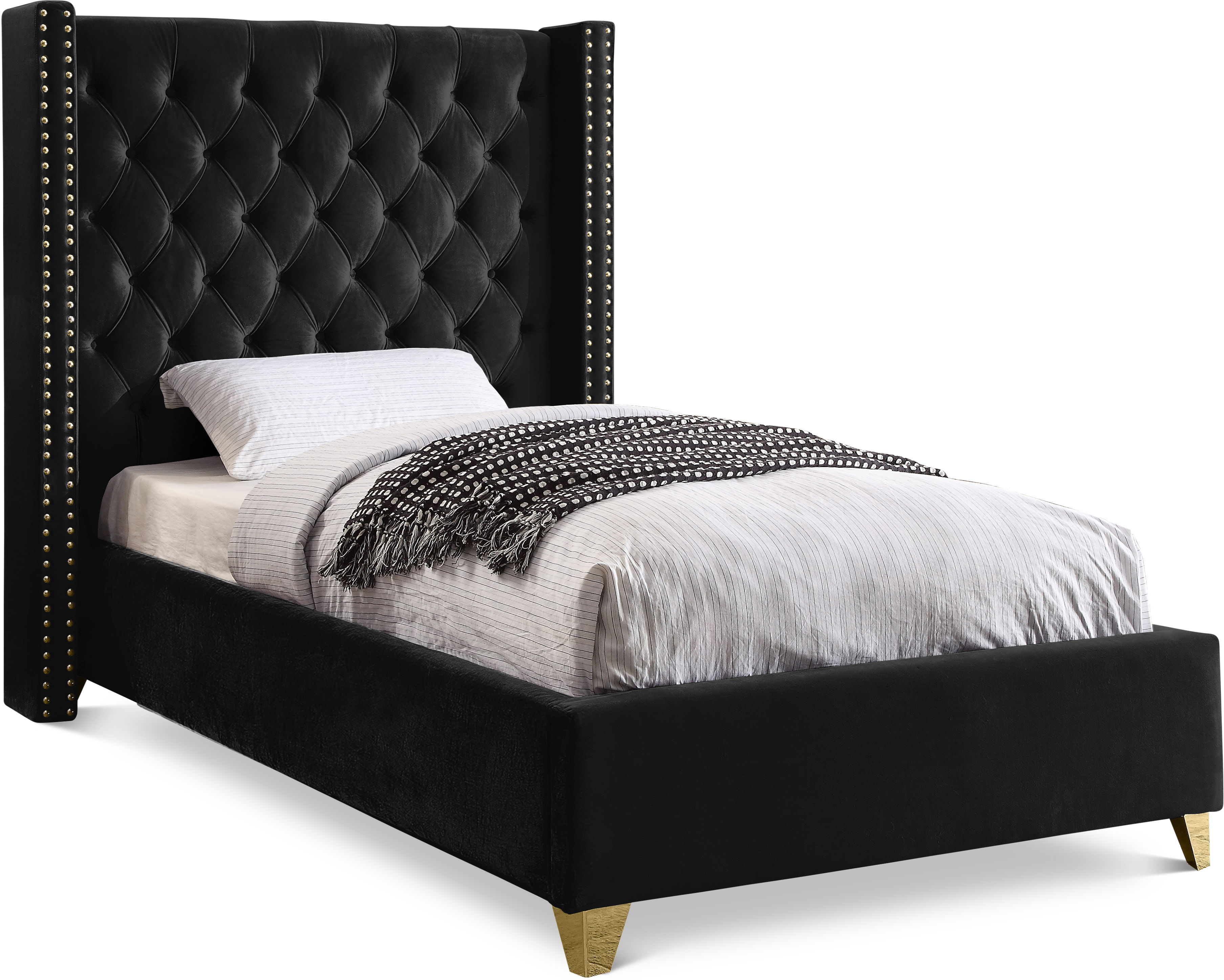 Barolo - Twin Bed - Black