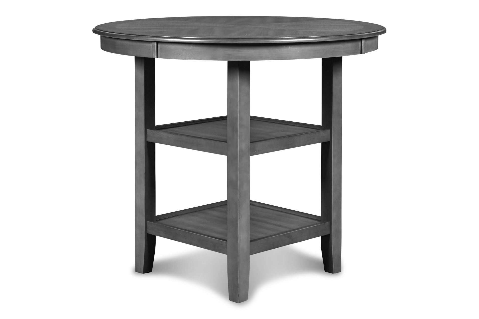 Gia - 5 Piece Round Counter Dining Set - Gray