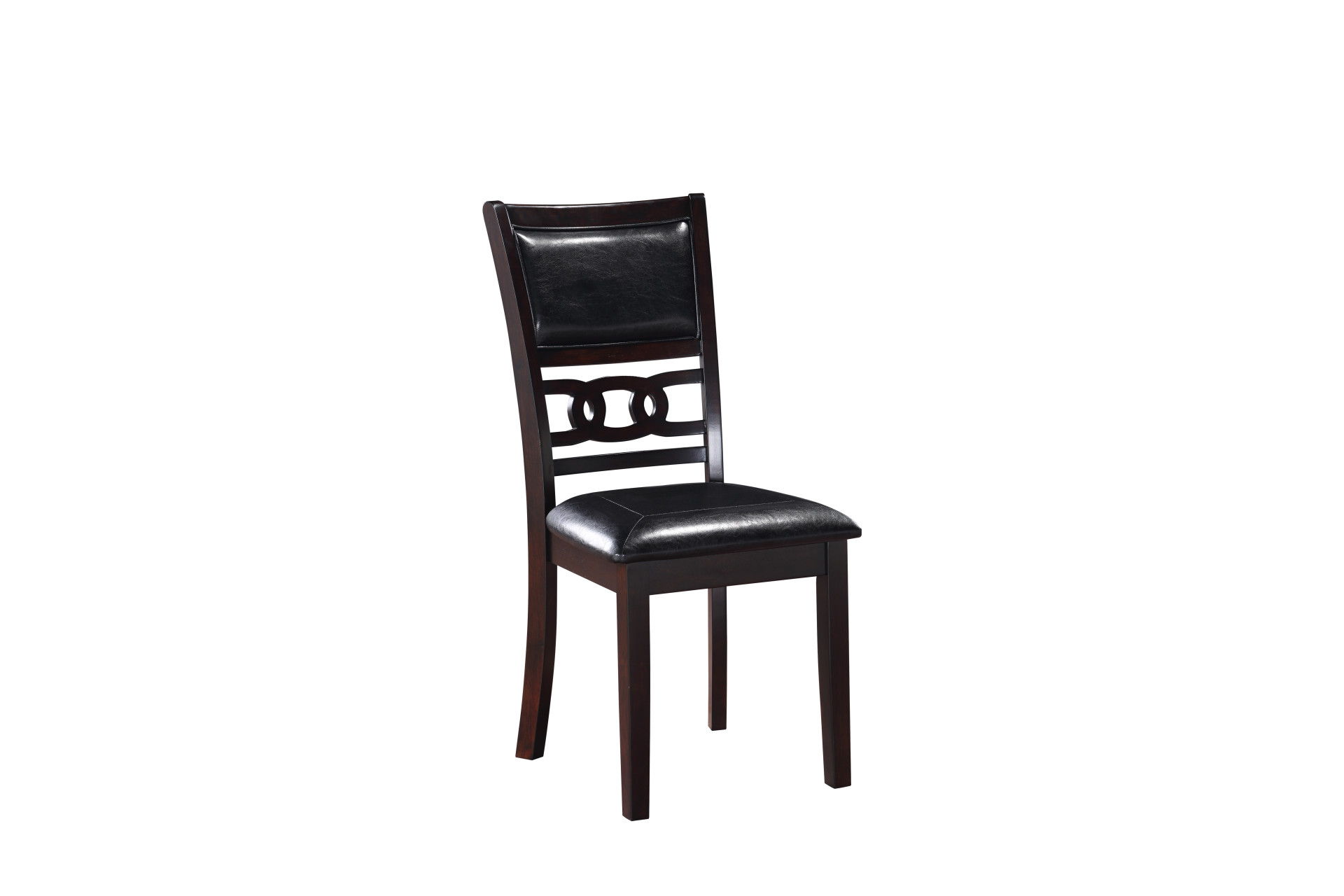 Gia - Dining Chairs (Set of 2) - Ebony - Faux Leather