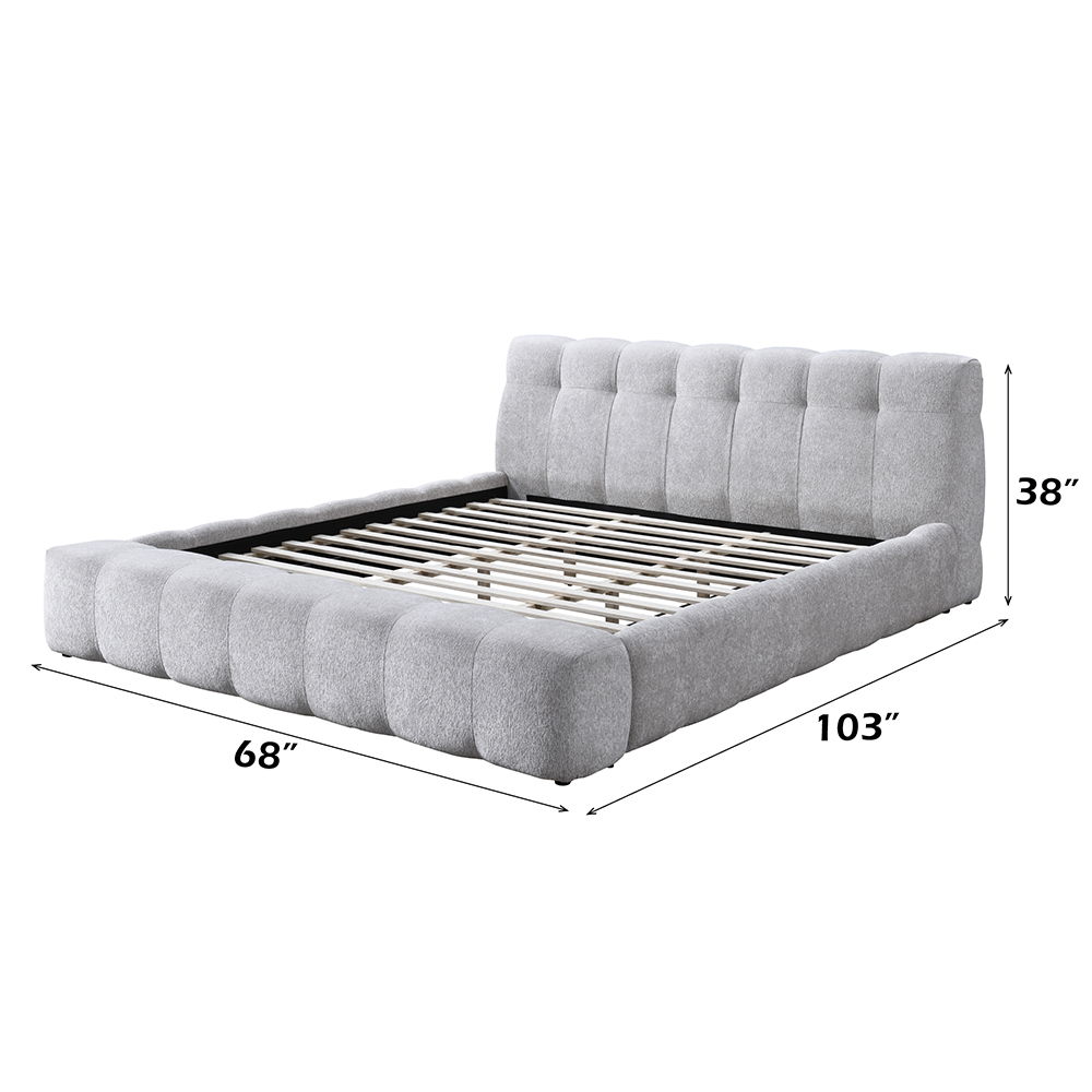 Hannah - Queen Bed - Gray, gray, view 5