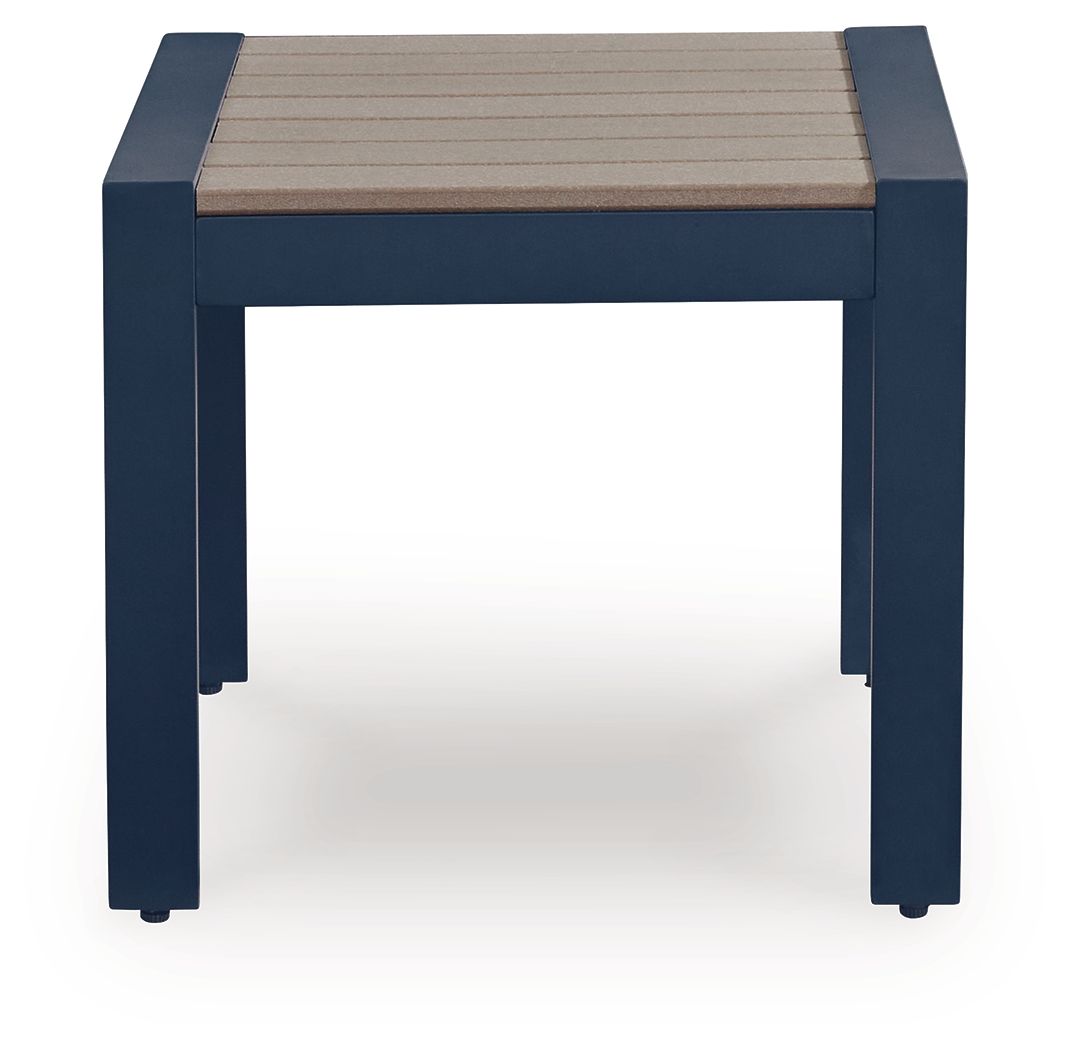Ashley Furniture East Beach - Rectangular End Table - Blue - Image 4