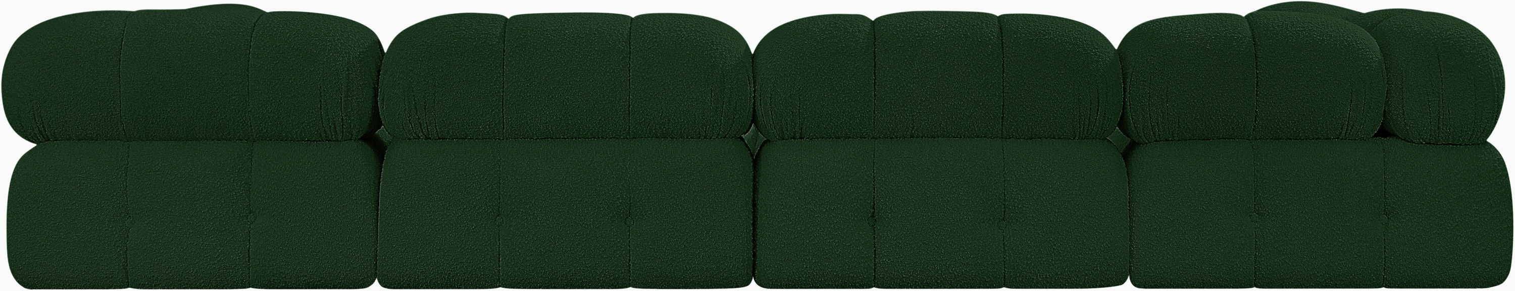 Ames - 4 Piece Modular Sofa - Green