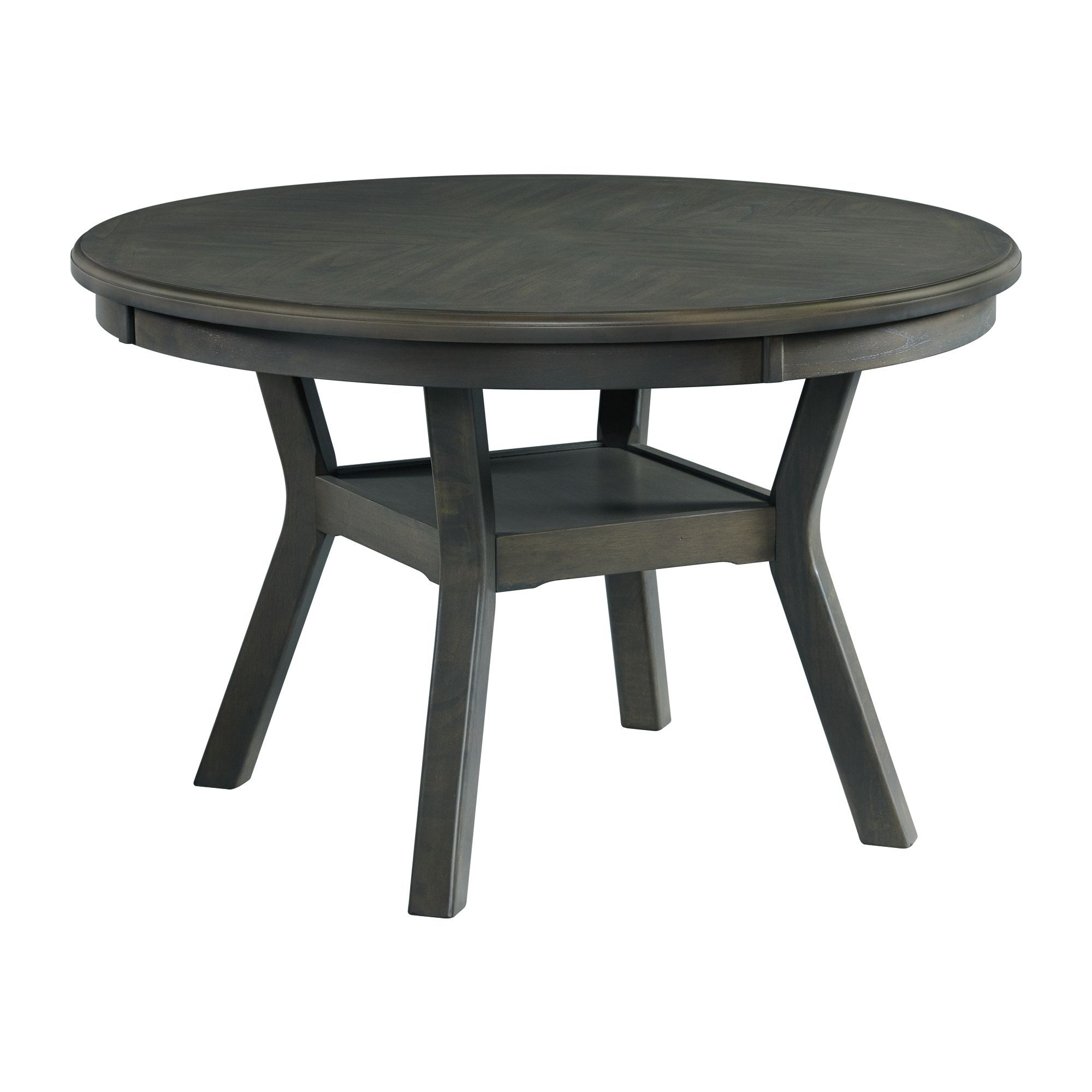 Amherst Dining Table w/Wood Leg Grey Finish Image