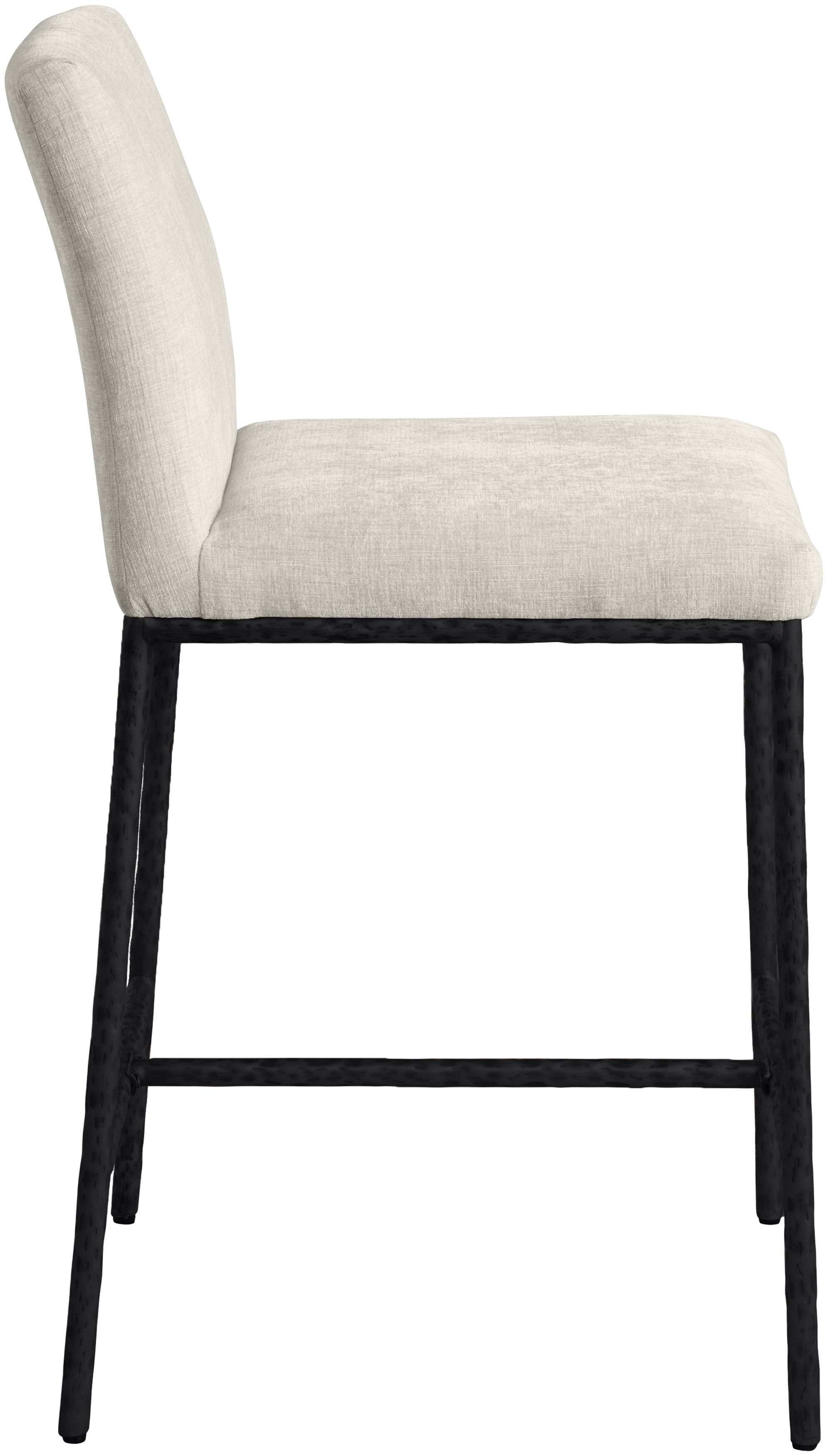 Reeves - Chenille Fabric Upholstered Counter Stool (Set of 2) - Cream