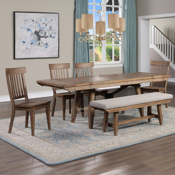 6 Pc · Dining Set With Bench