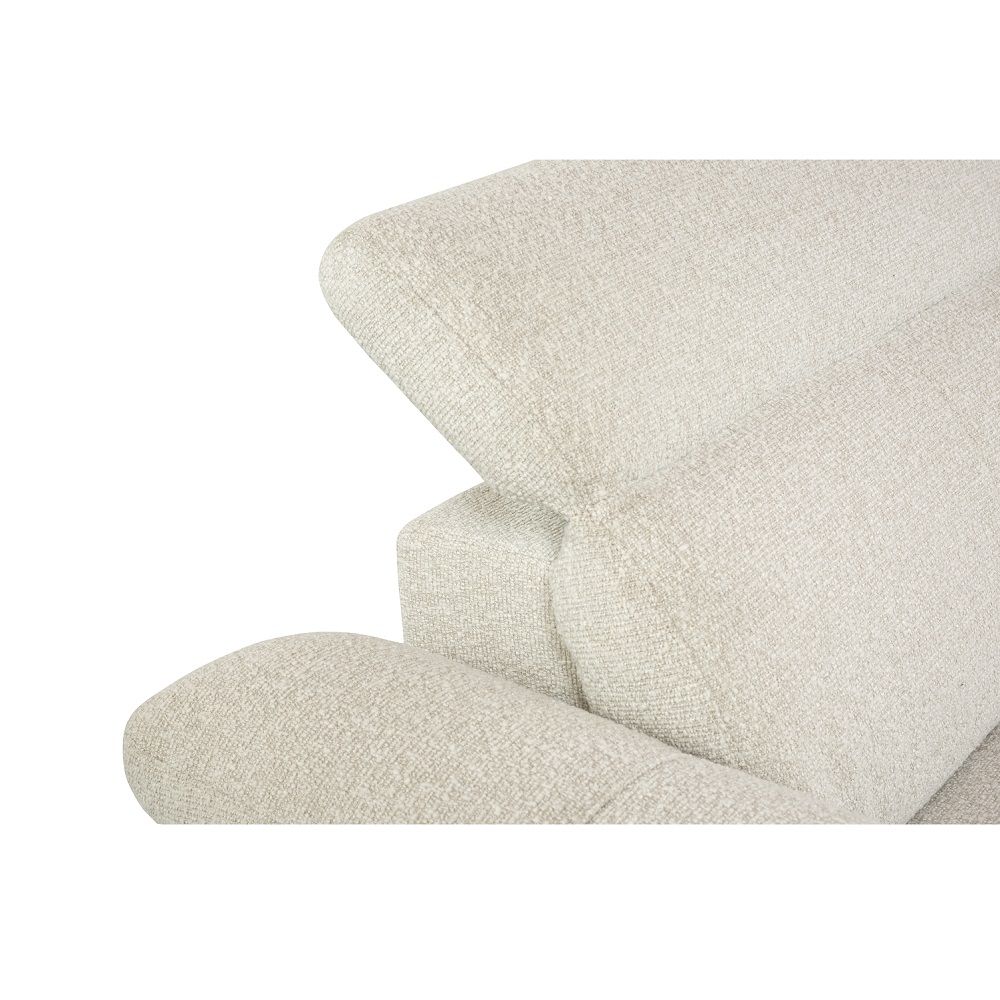 Dayana - Power Motion Sectional Sofa - Beige Boucle, beige, view 4